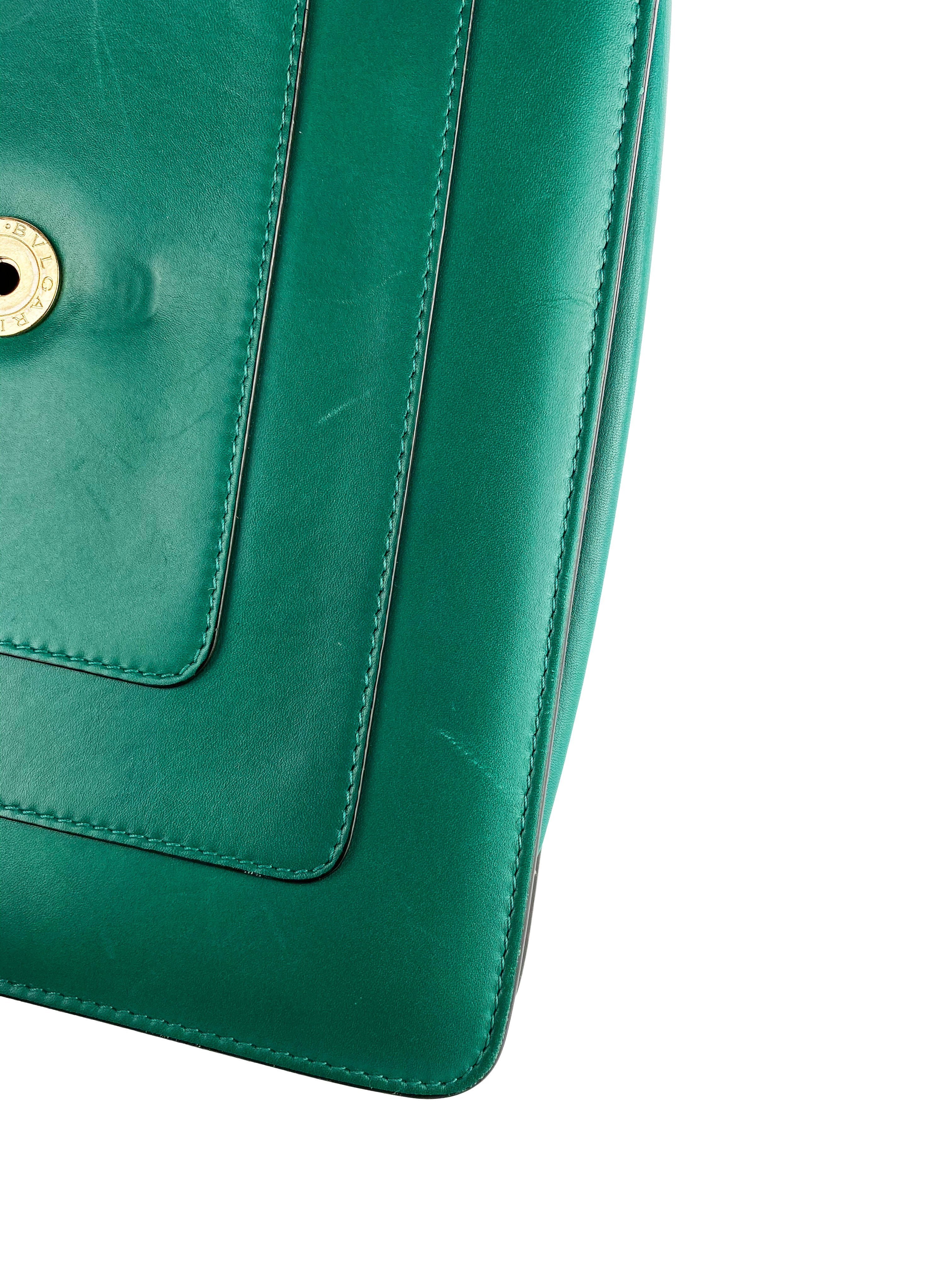 Bvlgari Serpenti Forever Green Leather Shoulder Bag - Luxury Designer Handbag for Women, Perfect for Parties, Weddings & Evening Events