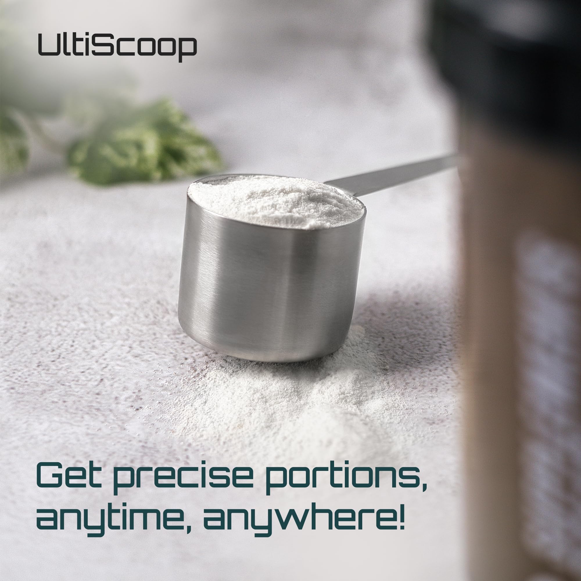 Dual-Sided Stainless Steel Protein Scoop 30g & 5g - Precision Measuring Spoon for Creatine, Pre-Workout, Protein Powder - Perfect for Coffee, Spices, Baking & Cooking - Ideal for Kitchen, Gym & Supplement Use