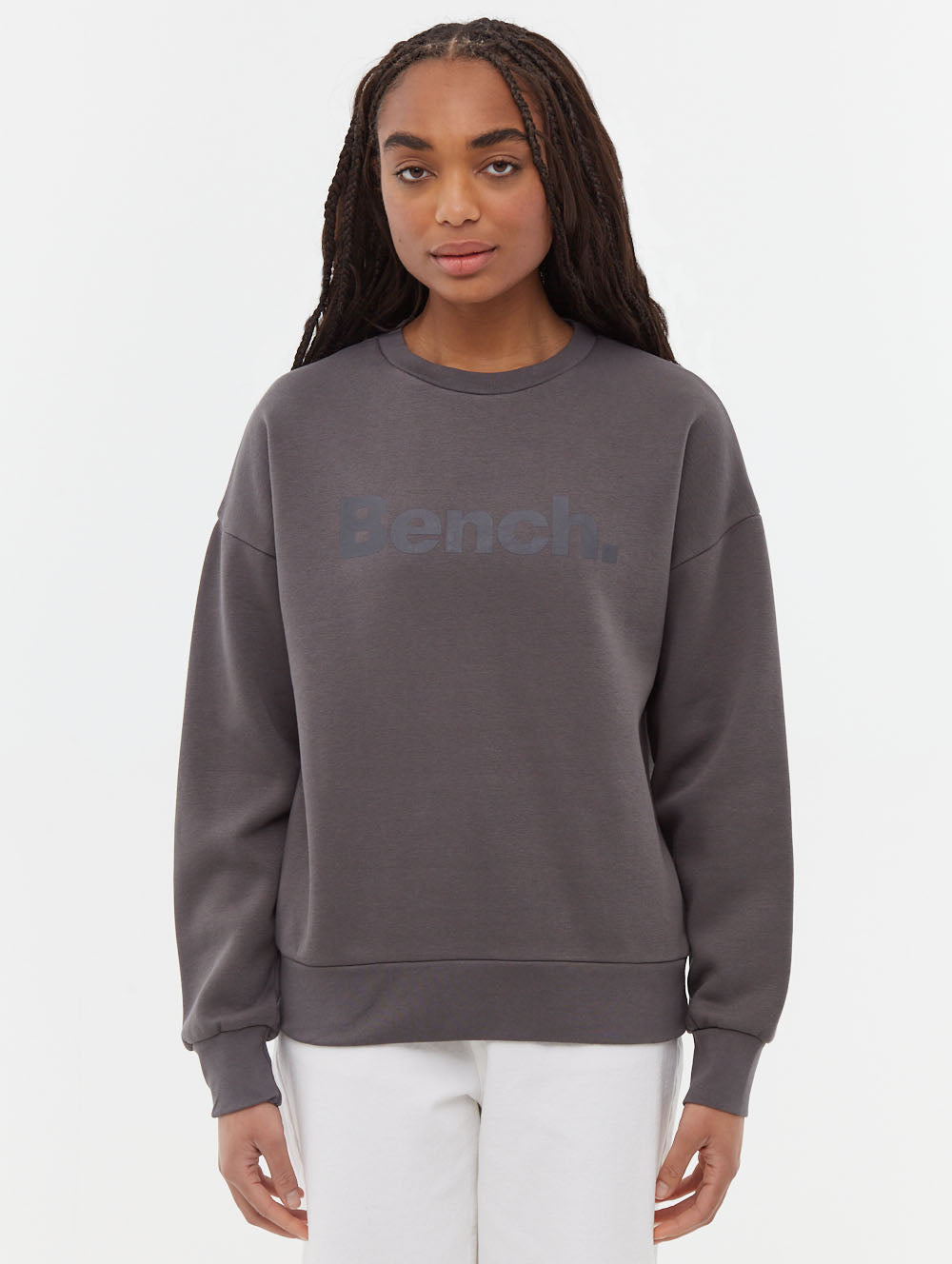Rilo Tonal Logo Crew Neck Sweatshirt for Men & Women - Soft Cotton Pullover Hoodie - Casual Streetwear for Everyday Comfort & Style