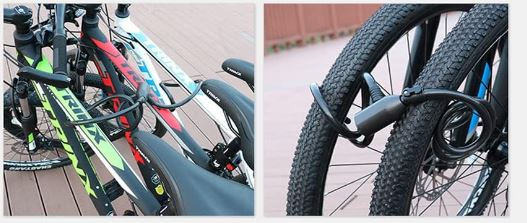 Milex Fingerprint Bike Lock - Secure & Keyless Bicycle Lock with Biometric Technology - Perfect for Commuting, Cycling & Outdoor Adventures