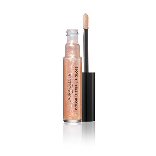 LAURA GELLER NEW YORK Color Luster Lip Gloss Hi-Def Top Coat - Gilded Honey Shimmer | High-Pigment Lip Gloss for Full Coverage & Shine | Perfect for Date Night, Parties & Everyday Wear