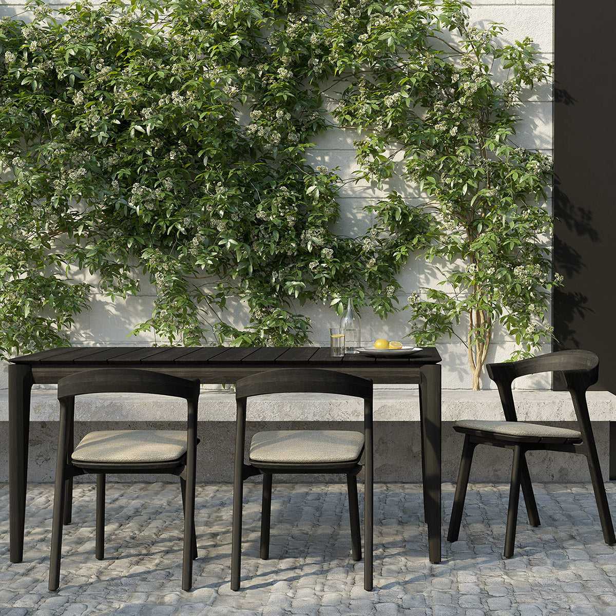 Premium Bok Rectangle Outdoor Dining Table - Weather-Resistant Patio Furniture for Garden, Deck, and Backyard Dining