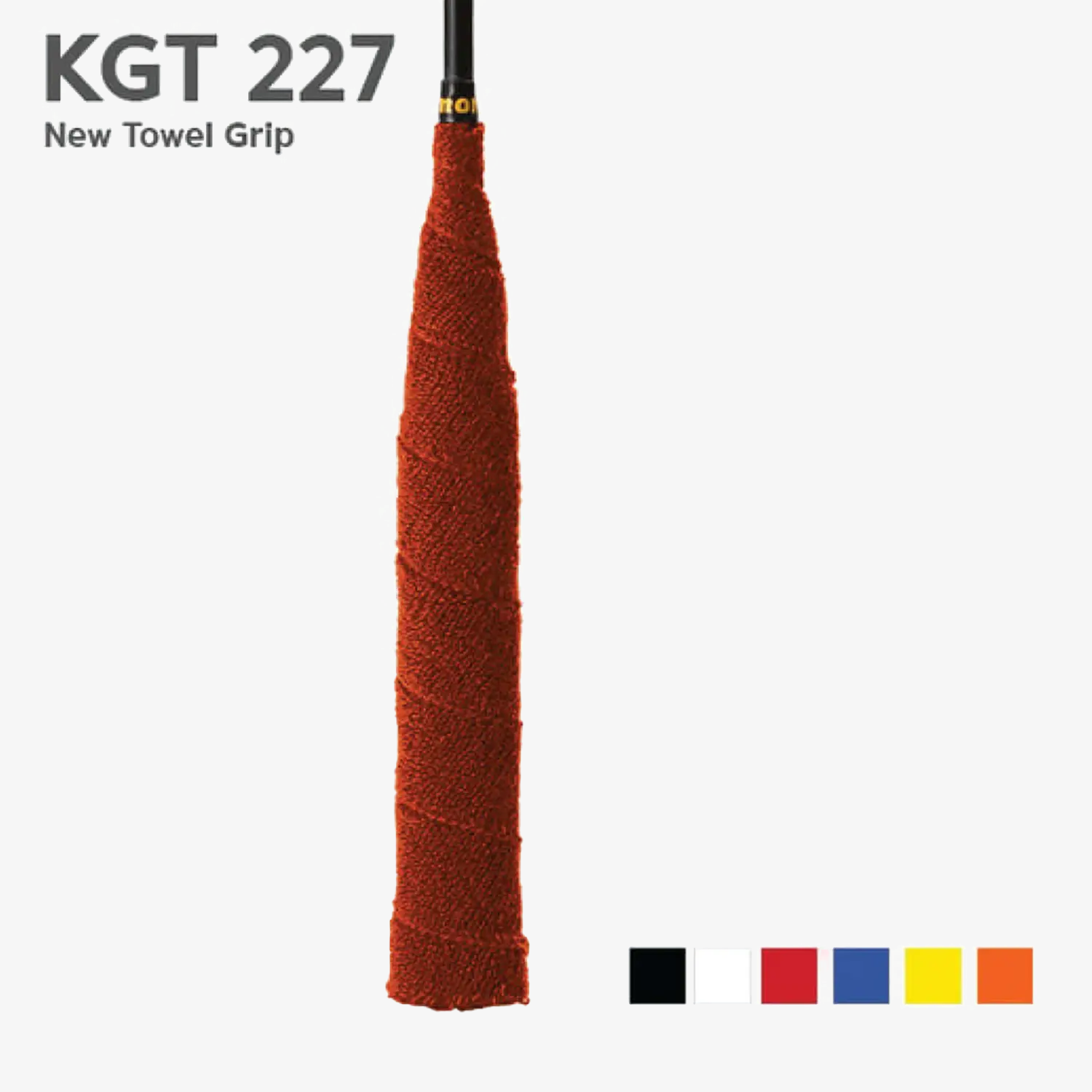 Kimony KGT227 Premium Badminton Towel Grip - Sweat Absorbent, Non-Slip Tennis Racket Handle Cover - 6 Color Options for Men & Women - Perfect for Badminton, Tennis, Squash & Racquetball Players