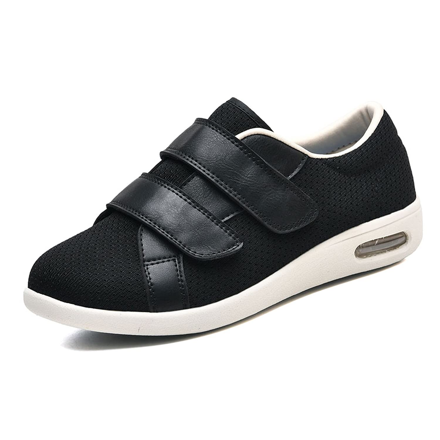 **JBTNBX Men's Wide Width Adjustable Diabetic Walking Shoes - Lightweight Sneakers for Elderly Men with Edema - Comfortable Indoor & Outdoor Use for Daily Walking, Travel & Casual Wear**