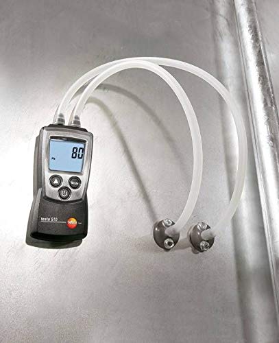 Testo 510 Digital Manometer - Dual Port Differential Pressure Gauge for HVAC, Air Conditioning & Ventilation Systems | Measure Airflow in Ducts, Pipes & Industrial Applications