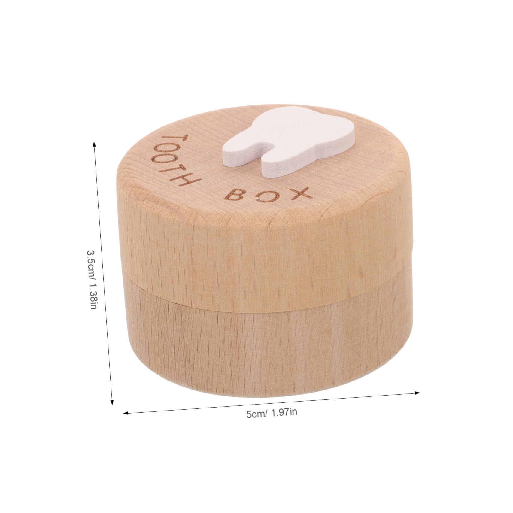 BUTIFULSIC Baby Tooth Keepsake Box - Children's Tooth Holder & First Hair Memory Box - Organize and Preserve Baby Teeth & Newborn Hair - Perfect Baby Shower Gift & Childhood Milestone Keepsake (Use for: Baby's first tooth, First haircut, Christening gifts, Birthday presents)