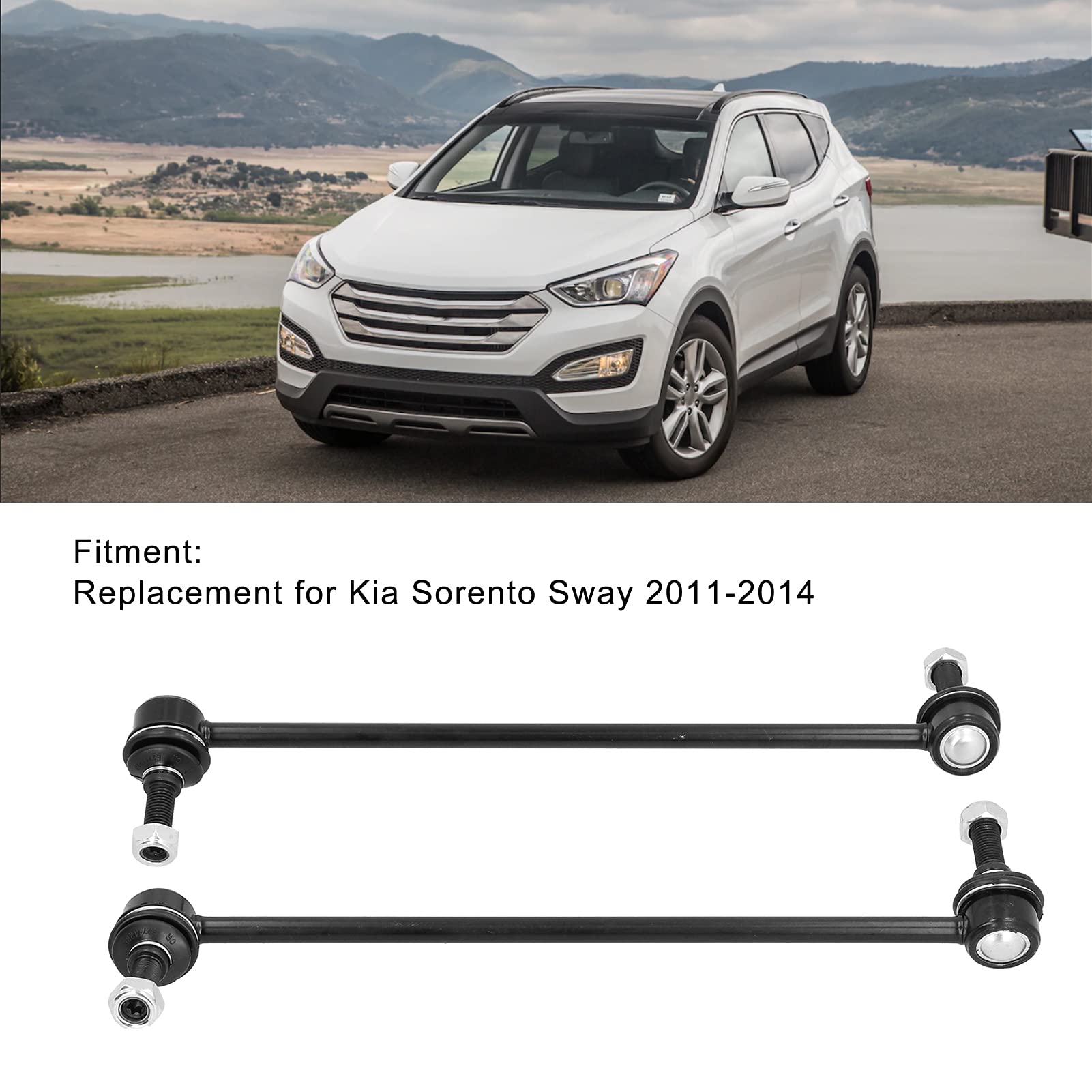 Acouto Stabilizer Bar Link Kit - 2pcs Front Sway Bar End Links (Left/Right) K750204 Replacement for 2011-2014 Models | Improve Vehicle Handling & Reduce Body Roll for Smoother Rides