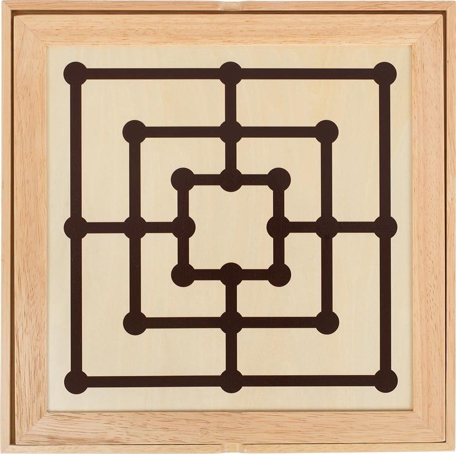 Goki Wooden Compendium - Premium Wooden Puzzle Game for Kids & Adults | Fun Brain Teaser & Educational Toy for Family Game Night, Travel & Classroom Activities