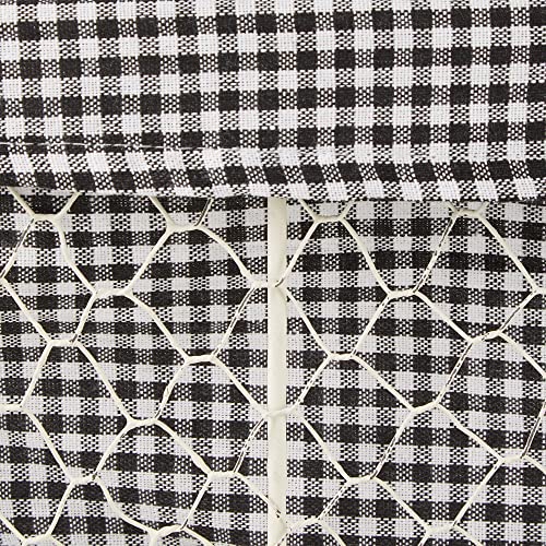 Antique Black & White Gingham Check