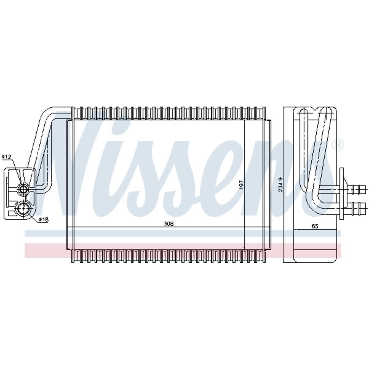 Nissens 92174 AC Evaporator for Car Air Conditioning System - High Performance Auto Cooling Part for Sedans, SUVs & Trucks | Perfect for Summer Driving & Hot Weather Comfort