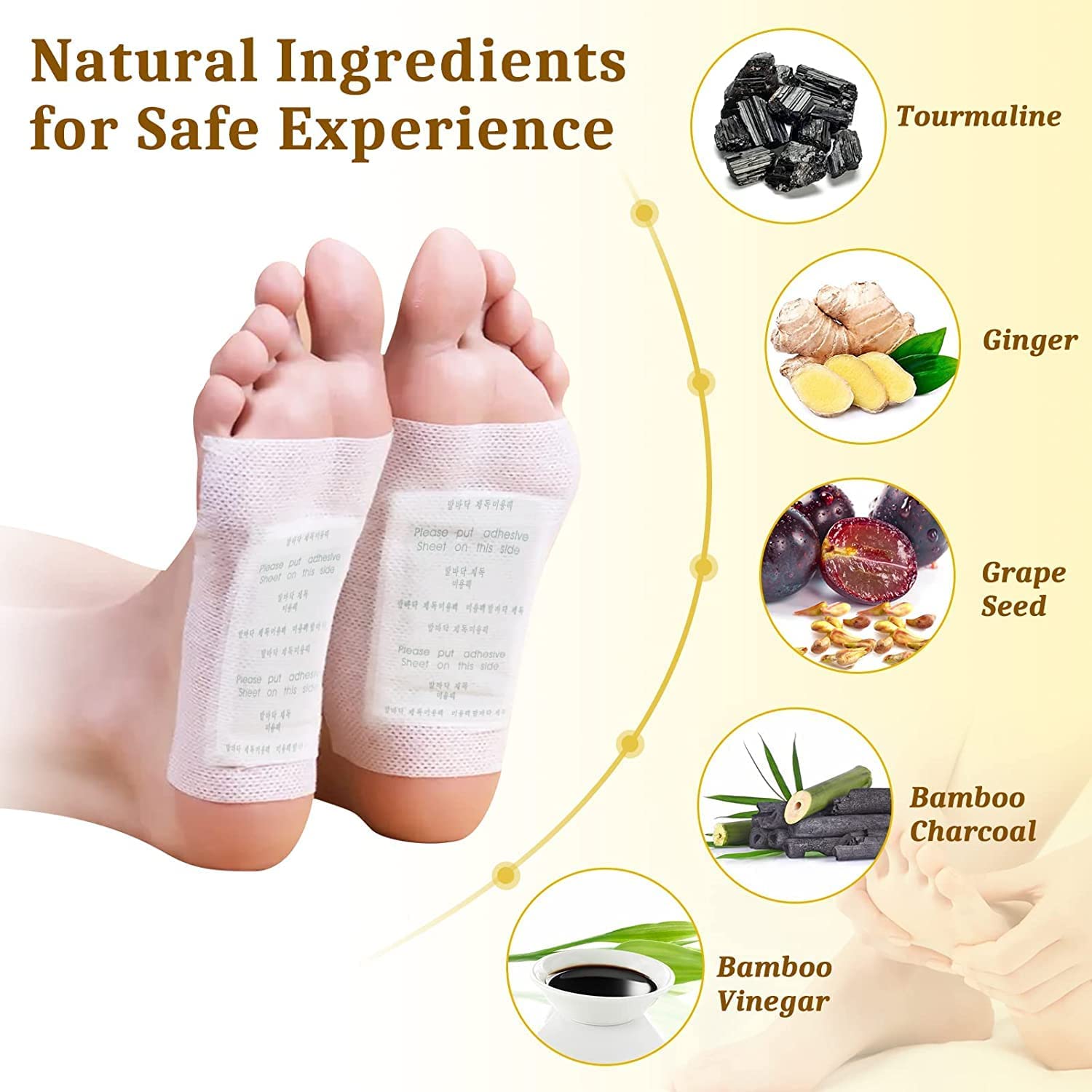 Premium Detox Foot Pads for Cleansing & Toxin Removal - Natural Stress Relief & Better Sleep - 10 Pack for Men & Women - Perfect for Post-Workout Recovery & Nighttime Relaxation
