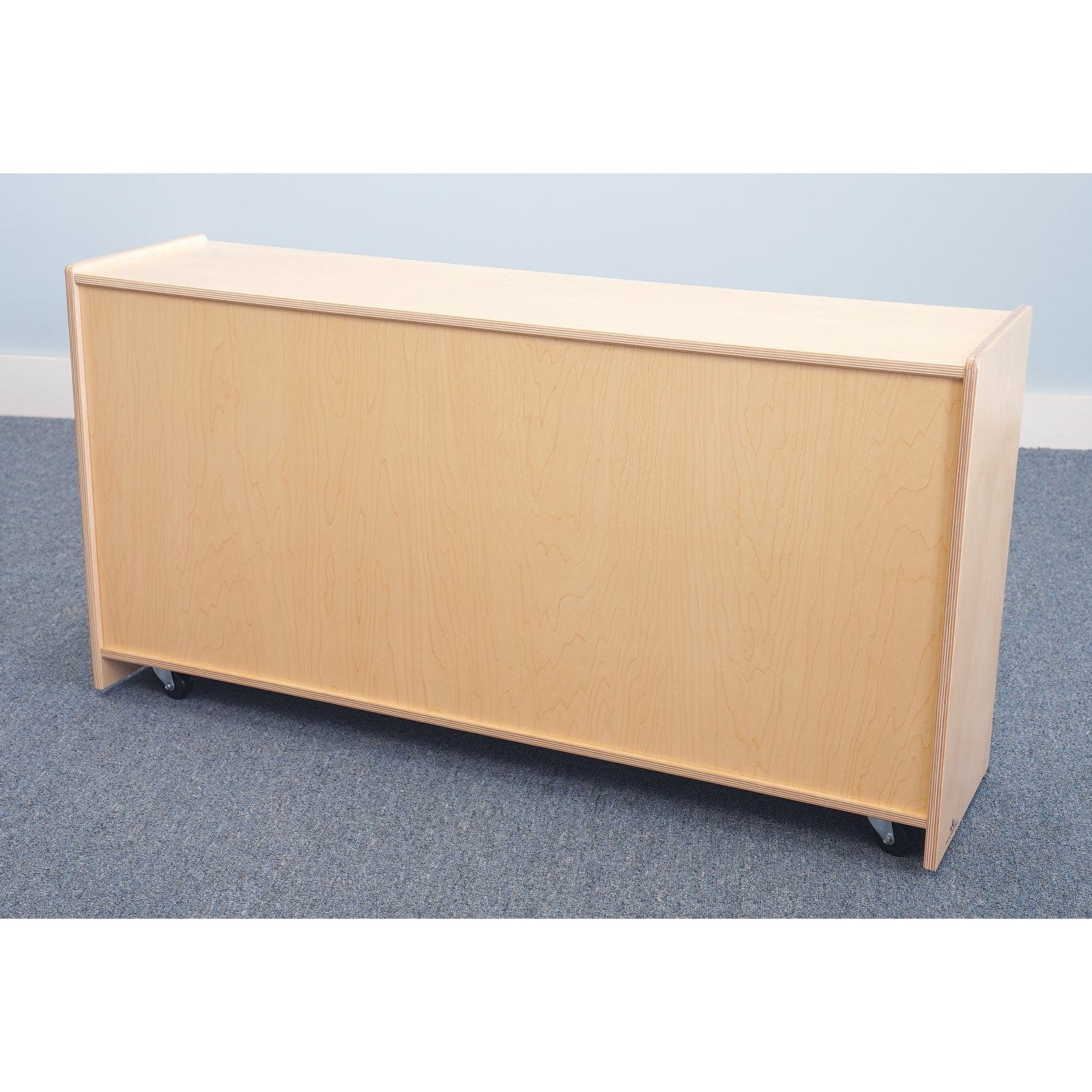 Multipurpose Straight Back Mobile Storage Cabinet - Rolling Organizer for Office, Home, or Classroom Use