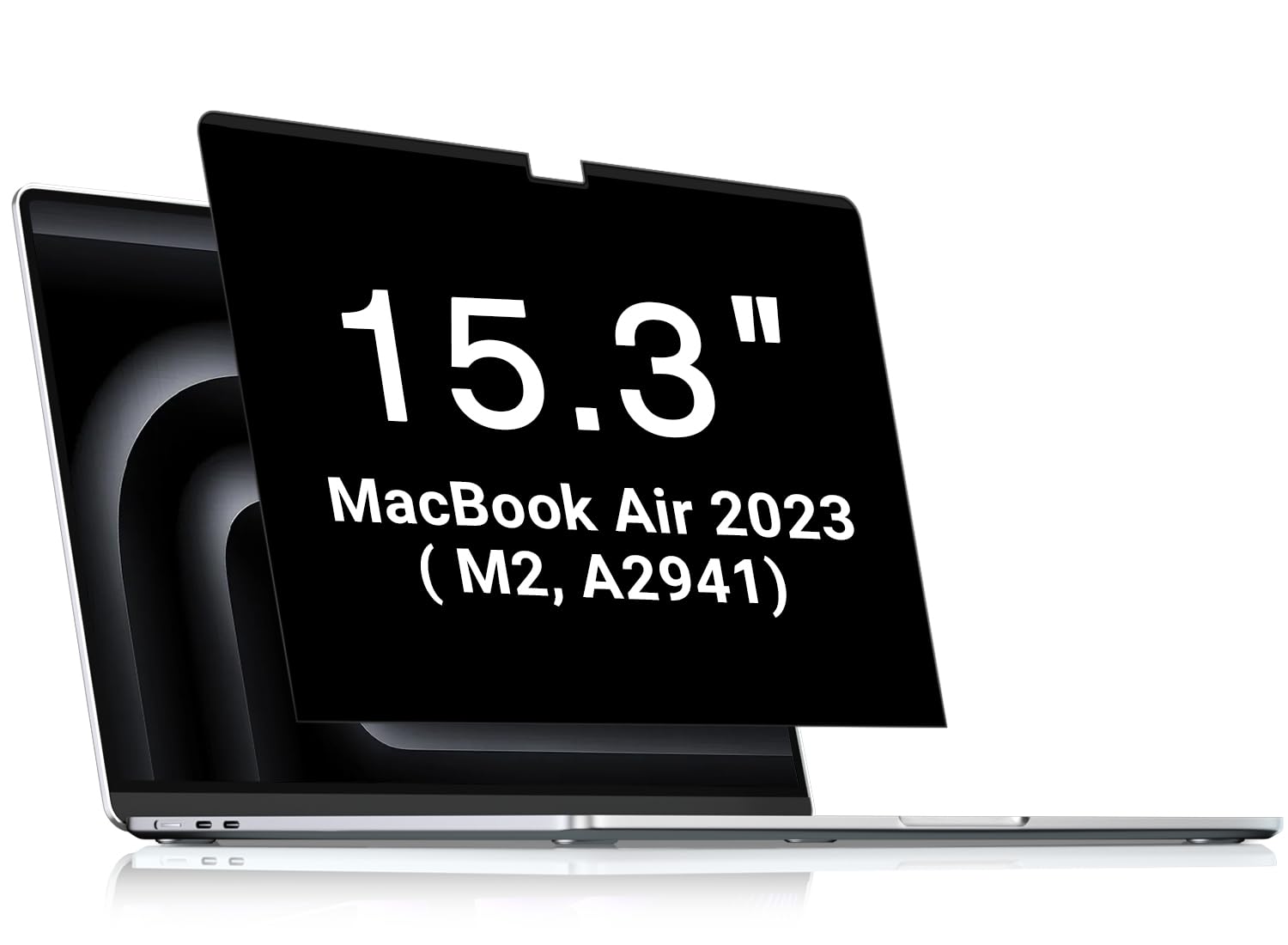 FILMEXT Magnetic Privacy Screen for MacBook Air 15 Inch (2025, 2024, 2023 Models - M4, M3, M2 Chip) - Anti Blue Light & Glare Filter - 15.3 Inch Laptop Privacy Protector for Work, Office & Public Use