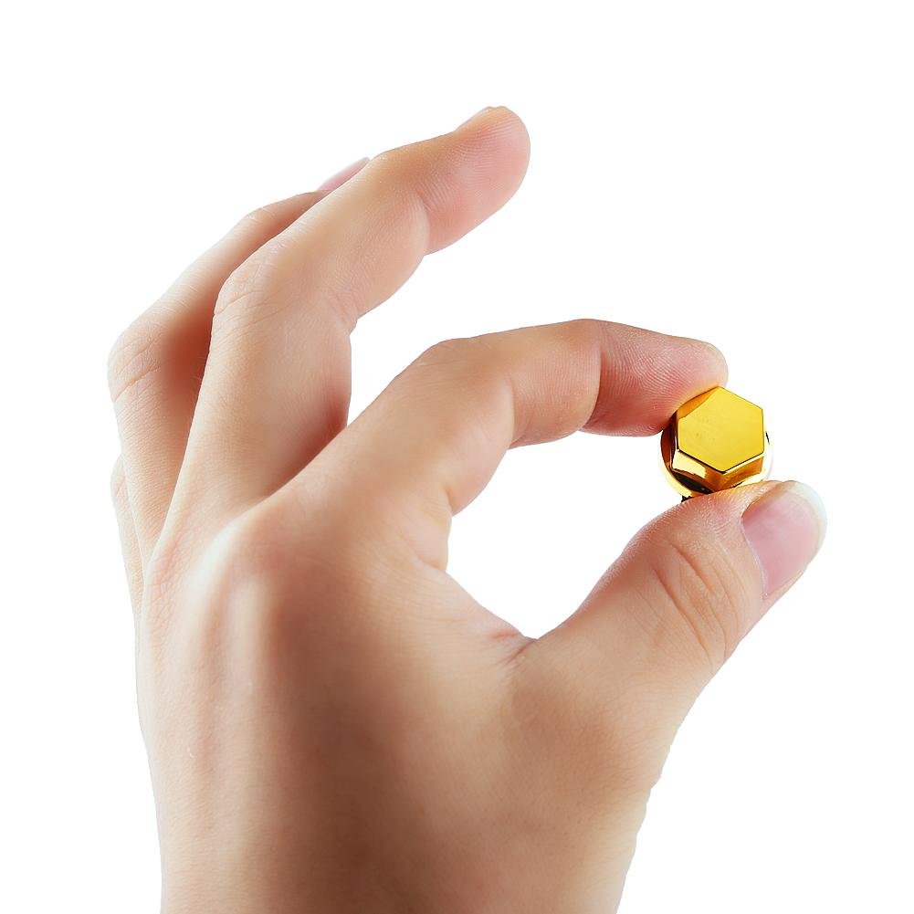 Gold Motorcycle Bolt Caps (30Pcs) - Durable Screw Cover for Bike Decoration & Protection