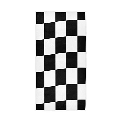 Waving Checkered Flag Car Racing