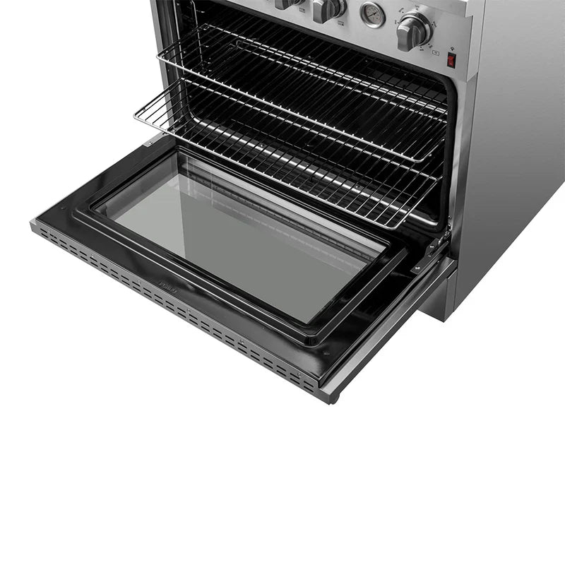 Forno Marco 36 Inch Professional Gas Range with 6 Burners - 5.36 cu.ft. Convection Oven, Stainless Steel & Temperature Gauge (Model FFSGS6277) - Perfect for Home Kitchens & Restaurants