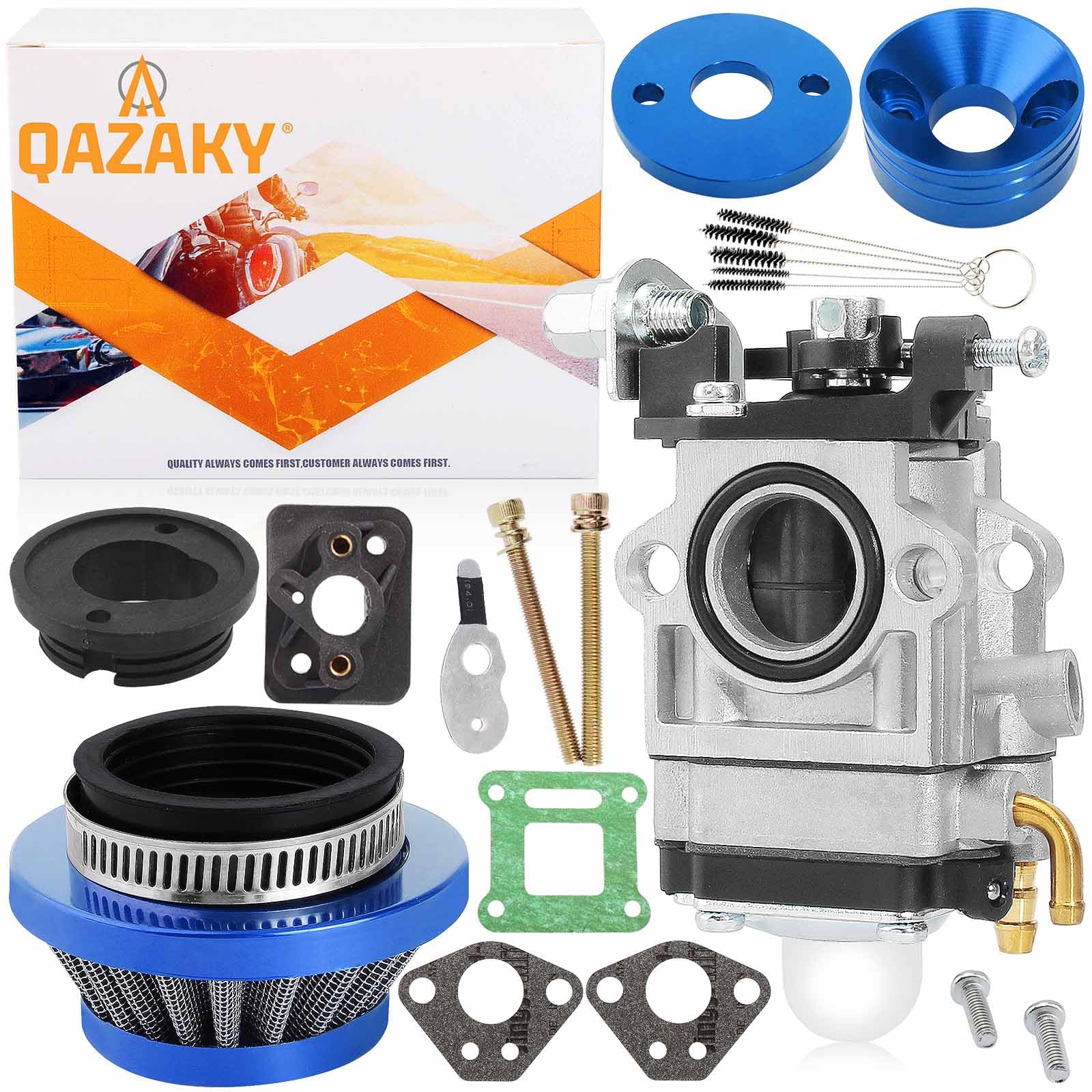 High-Performance Carburetor for 33cc-52cc 2-Stroke Engines - Compatible with Dirt Bikes, Mini Pocket Rockets, Kids Bikes, Scooters, Quads, Choppers, Mopeds, Go Karts & Motorcycles (Fits Earthquake, BladeZ, Moby, Cateye, Echo, Electra) - Ideal for Off-Road Racing, Commuting & Youth Riding Adventures