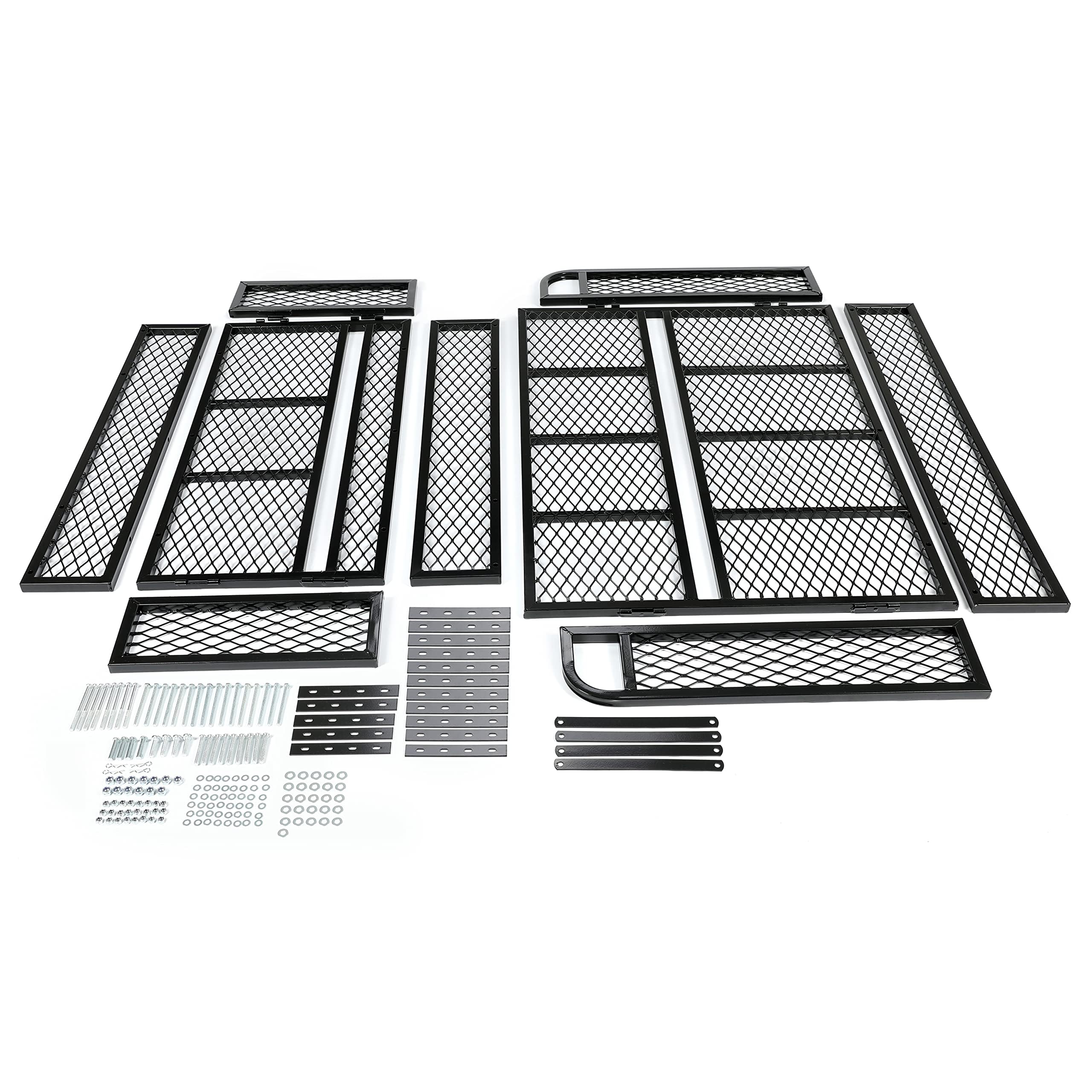 HECASA Universal ATV Cargo Basket - Heavy Duty Steel Front & Rear Drop Storage Rack for ATV/UTV | Perfect for Hunting, Camping & Off-Road Adventures