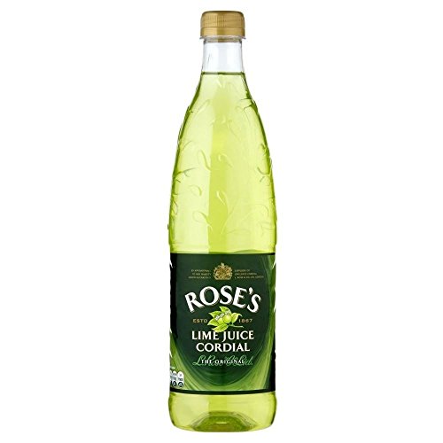 Premium Rose's Lime Juice Cordial (1 Liter Bottle) - 2 Pack | Refreshing Lime Flavor for Cocktails, Mocktails & Baking | Perfect for Mojitos, Margaritas & Desserts