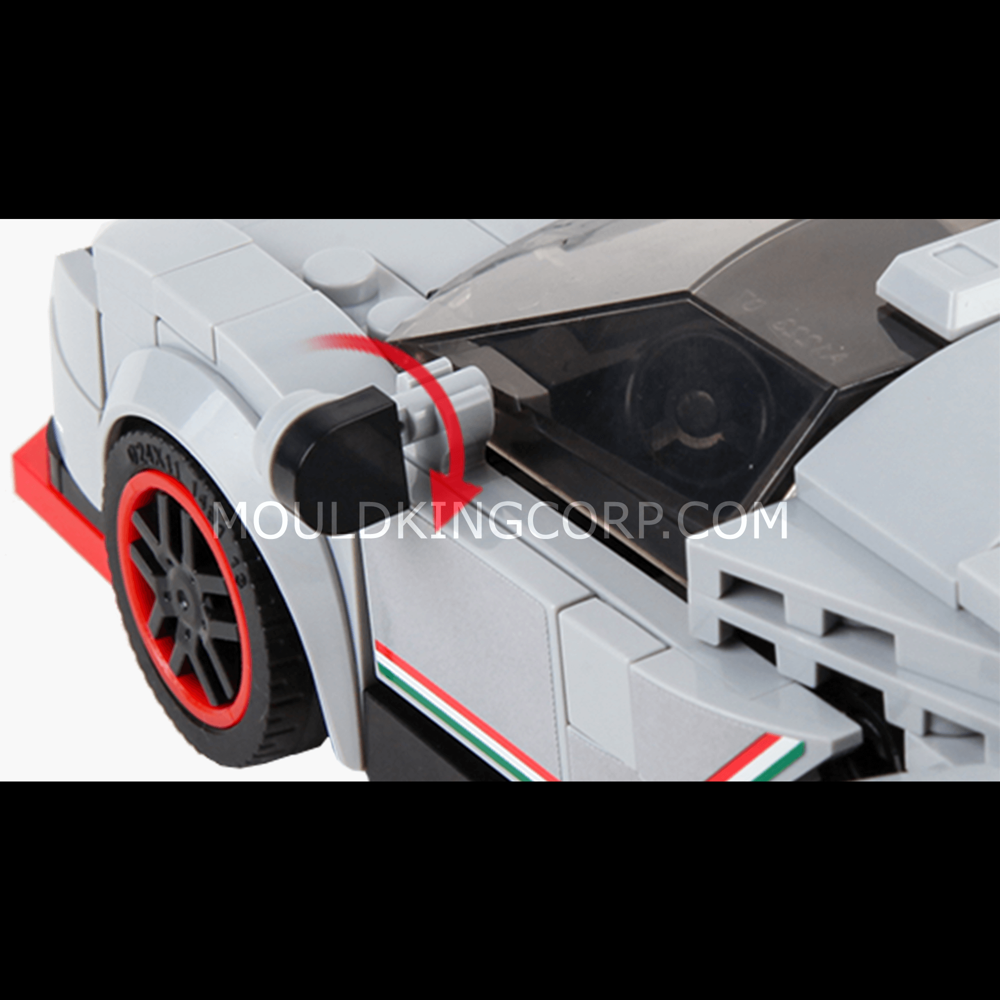 Mould King 27007 The Veneno Mini Sports Car Building Set - 398 PCS Model Kit for Adults & Teens | Creative DIY Construction Toy for Car Enthusiasts | Perfect Gift for Birthday, Christmas & Home Decoration