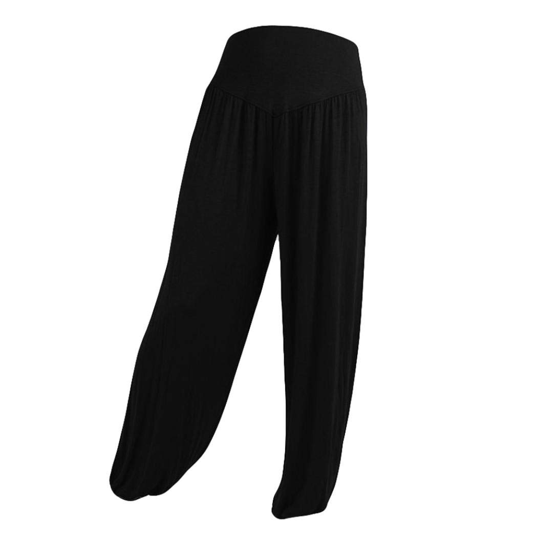 VEZAD Women's Harem Pants - Yoga Lounge Pants, Plus Size Solid Color Casual Loose Trousers for Yoga, Meditation & Relaxation at Home