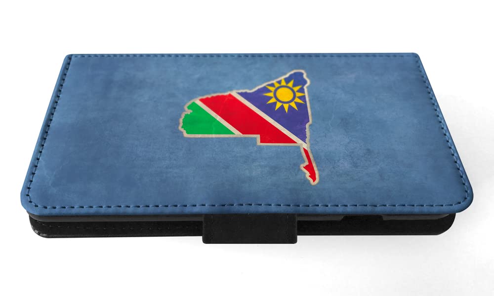 Namibia National Flag Flip Wallet Phone Case for Apple iPhone 7 Plus & iPhone 8 Plus - Stylish Protective Cover with Card Slots for Daily Use and Travel