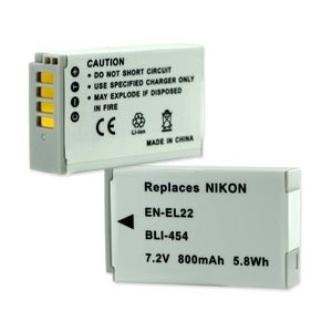 Original Nikon EN-EL22 Rechargeable Battery Replacement for Nikon 1 J1, J2, J3, V1, V2 Cameras - Perfect for Travel, Vlogging & Photography