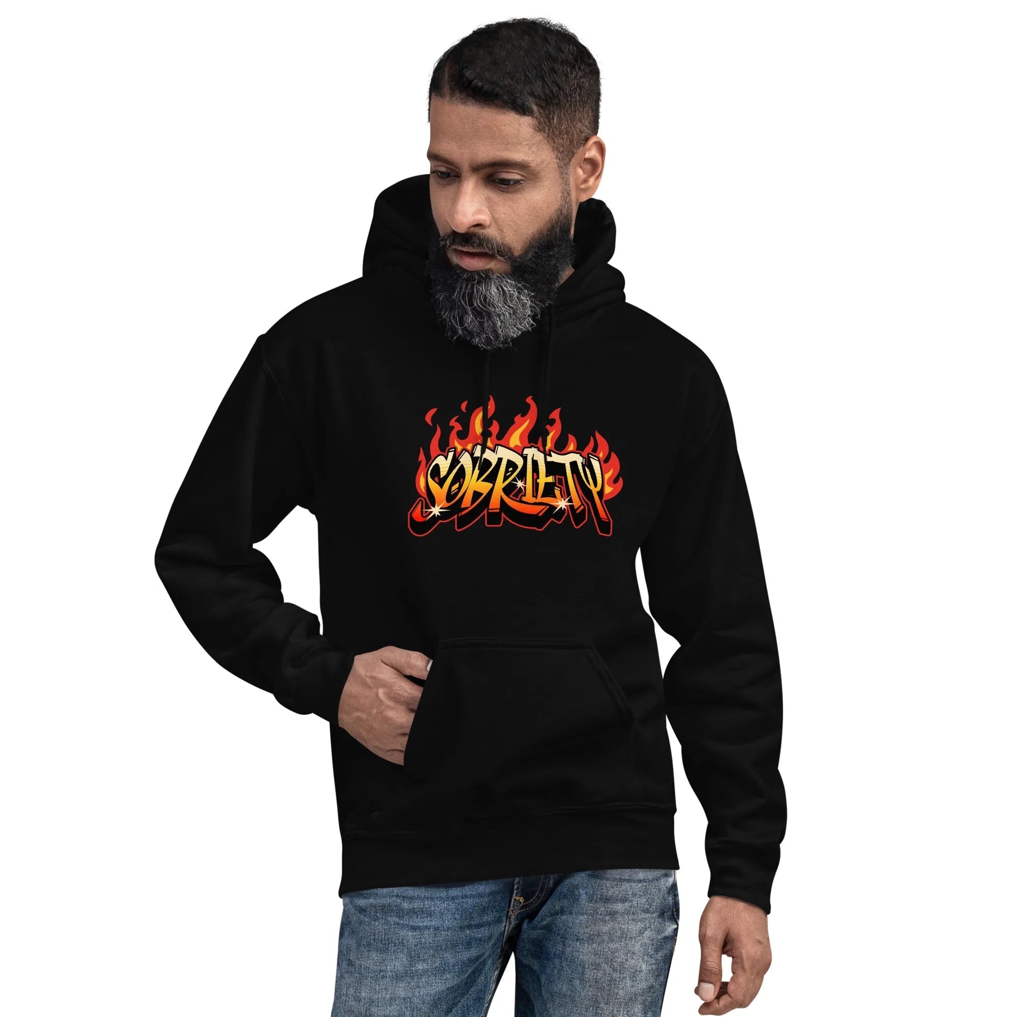 Hot Like Sobriety Unisex Hoodie - Comfortable & Stylish Pullover Sweatshirt for Men & Women | Perfect for Casual Wear, Gym, and Outdoor Activities