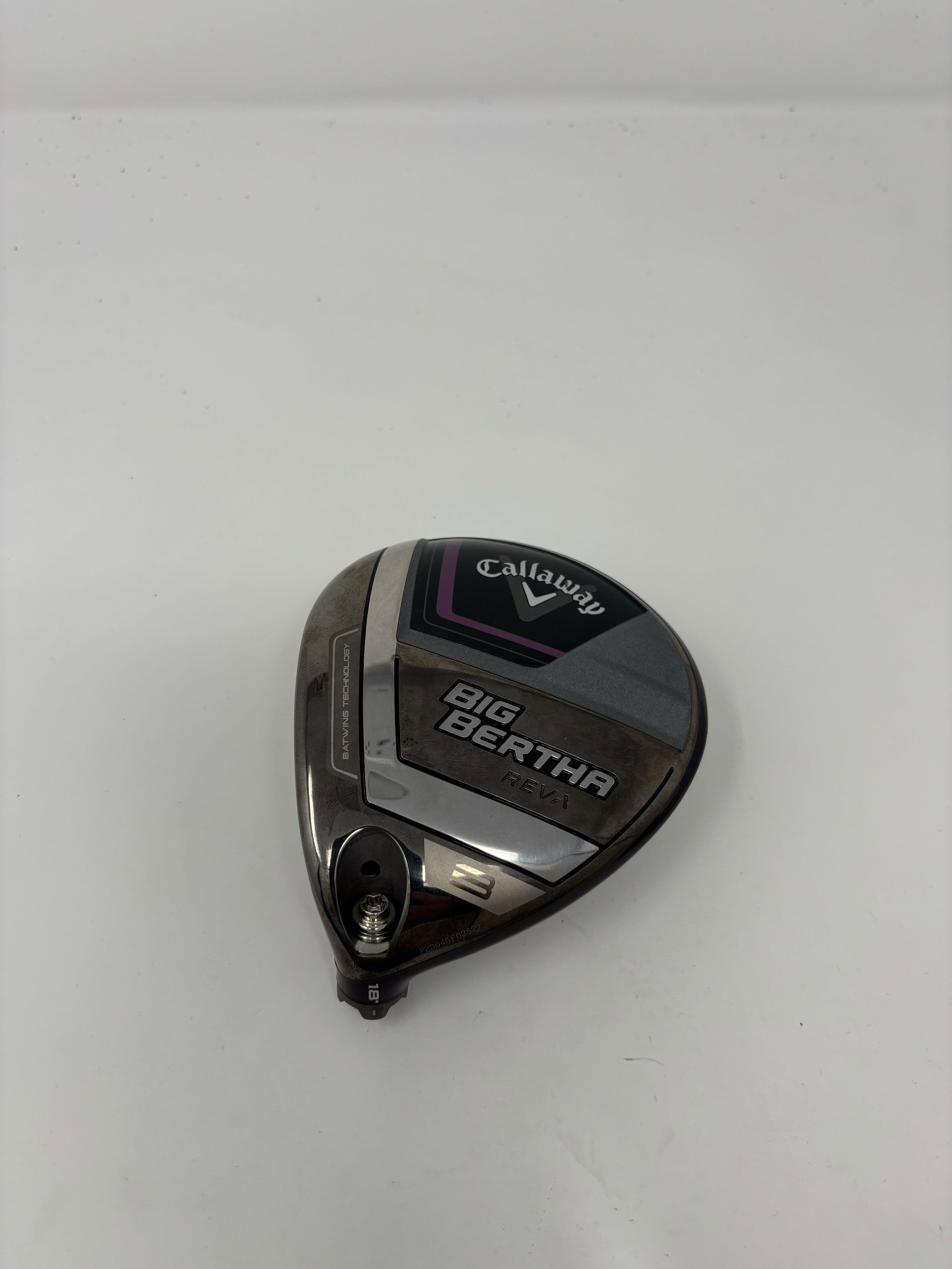 Used Callaway Big Bertha REVA 2023 Fairway Wood - Left Handed 15° Golf Club Head Only | Perfect for Women Golfers & High Handicappers | Driving Range & Course Play