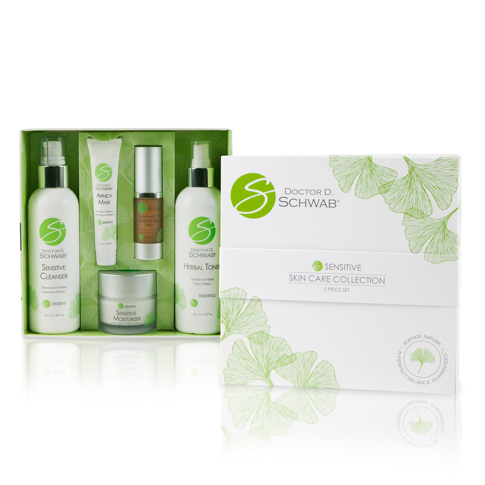 5-Piece Essential Skincare Set for Daily Hydration & Anti-Aging - Face Wash, Toner, Serum, Moisturizer, Eye Cream - Perfect for Morning & Night Routine