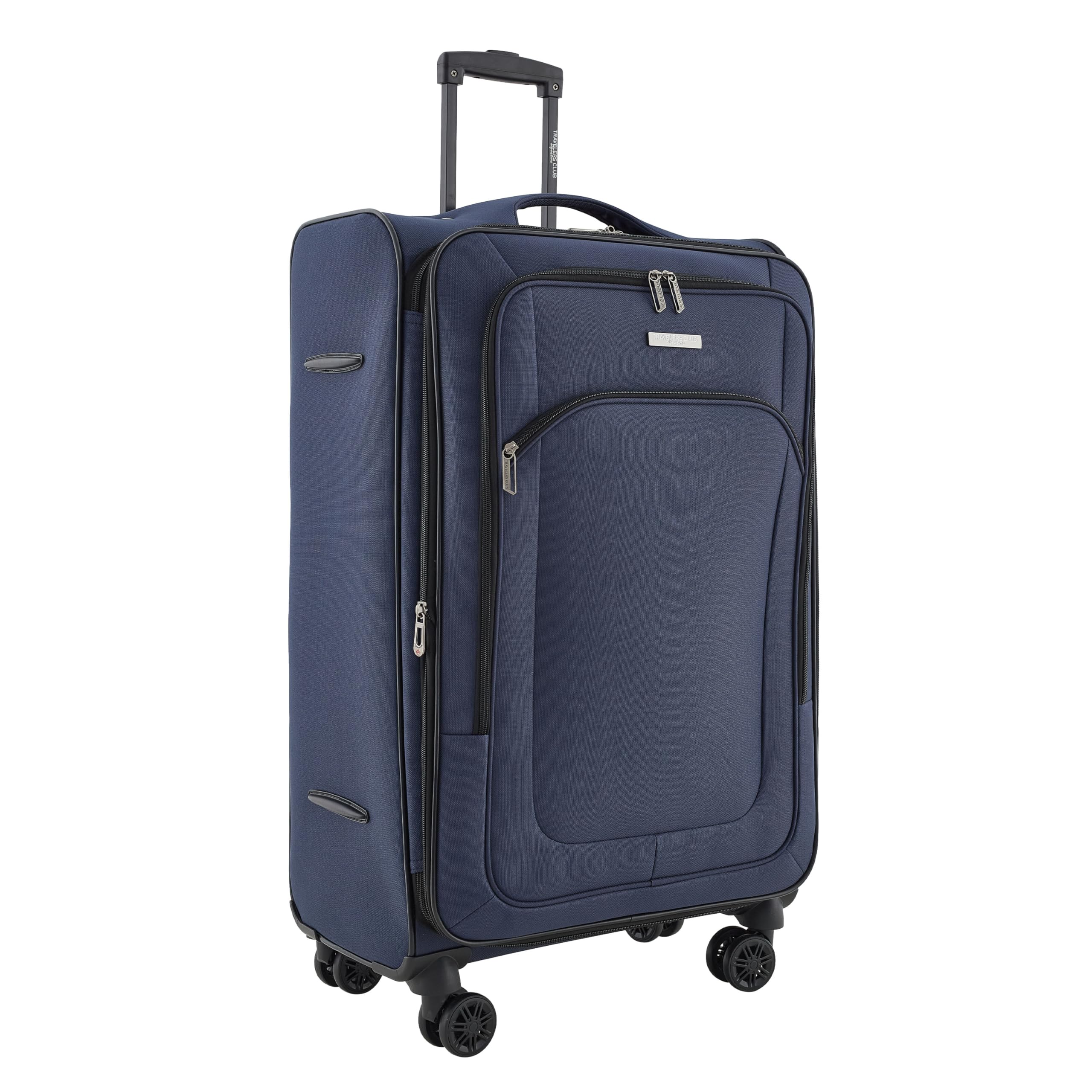 Travelers Club Soulana 4-Piece Luggage Set - Navy Blue Spinner Suitcase for Air Travel, Business Trips & Family Vacations