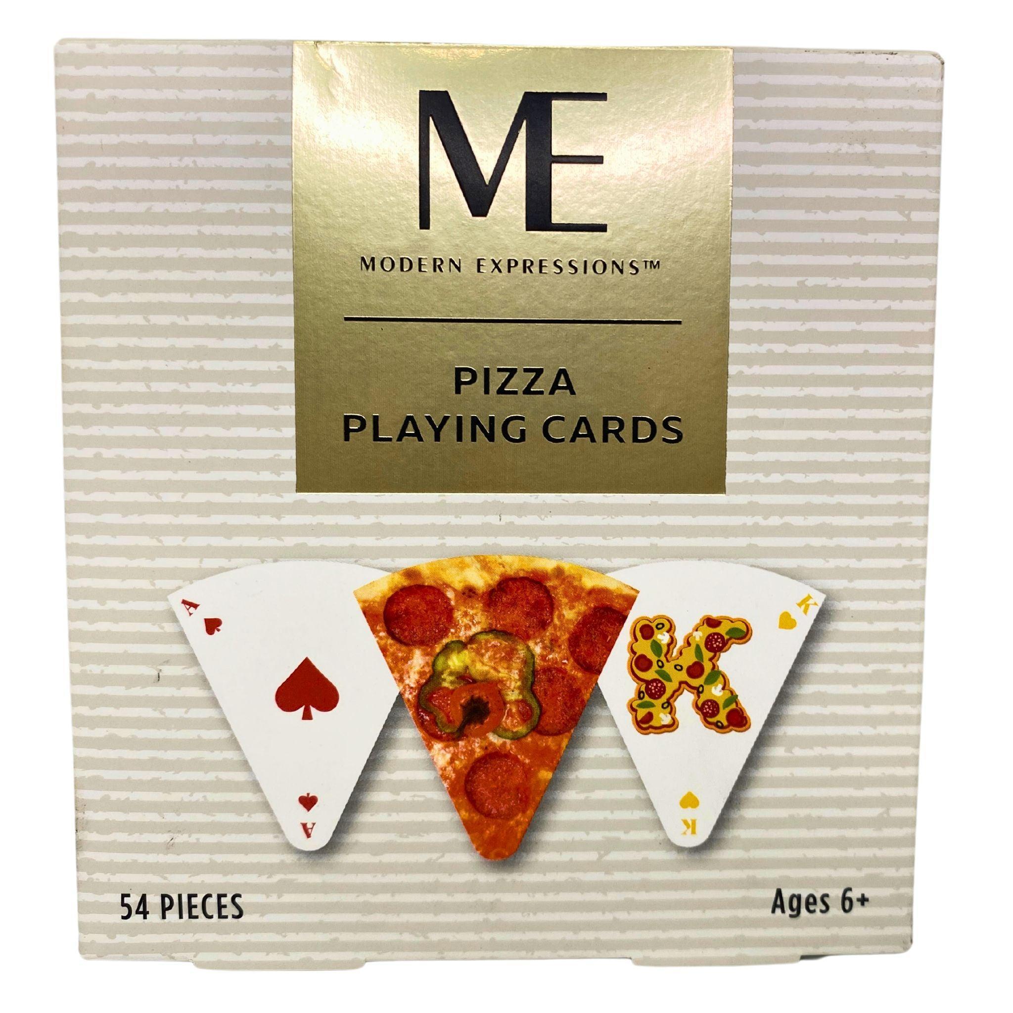 ME Modern Expressions Pizza Playing Cards - 36 Pcs Deck for Game Nights, Parties & Collectors | Fun Pizza-Themed Cards for Family Gatherings & Poker Games