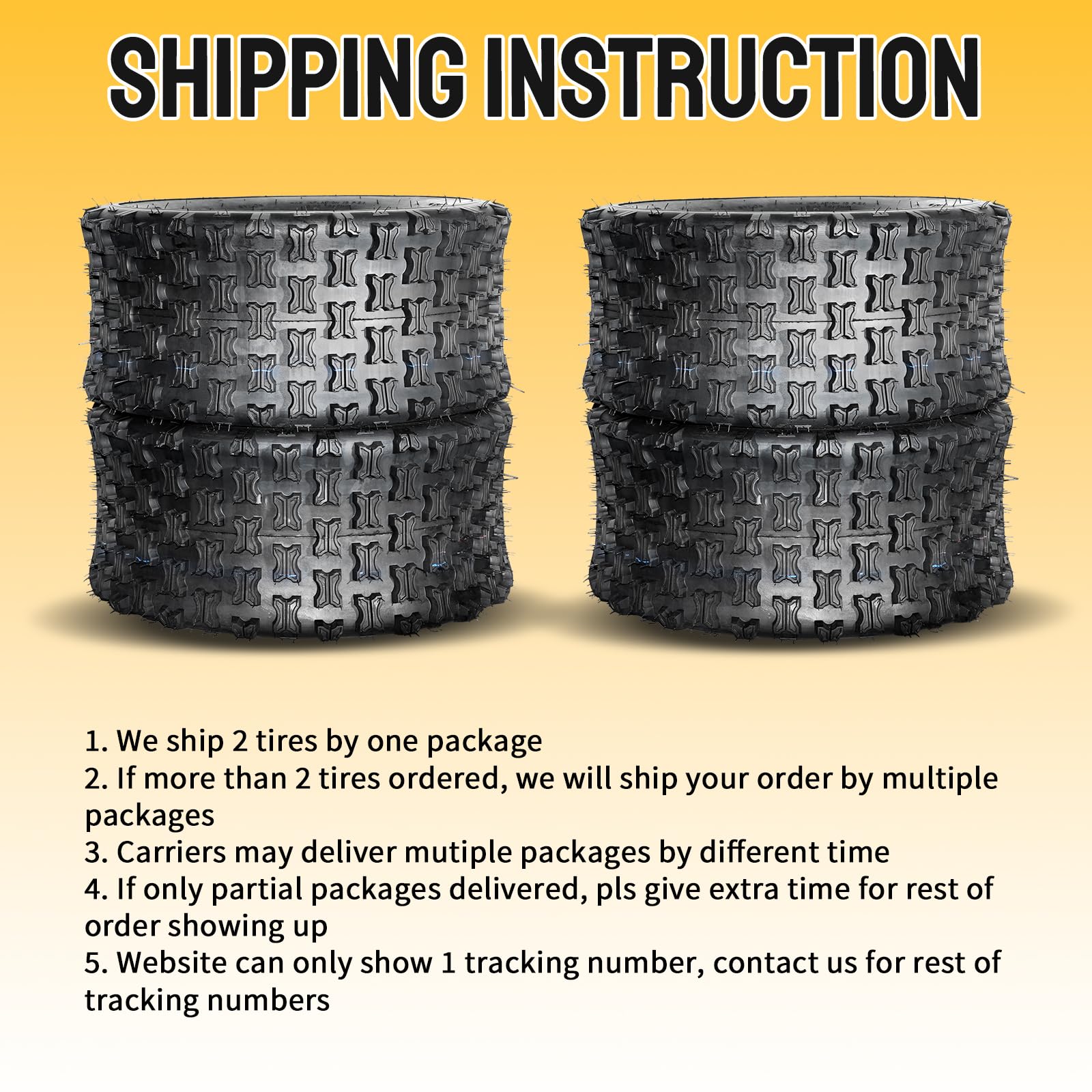 22x10-10 ATV UTV Tires - 6 Ply Tubeless All Terrain Rear Tires (Set of 2) for Sport Riding, Mud Trails & Off-Road Adventures