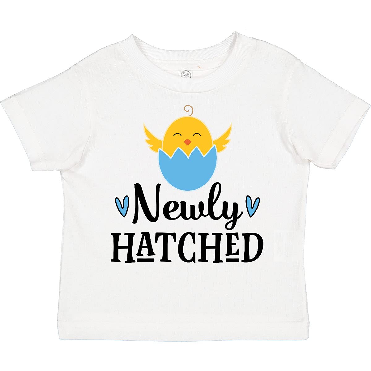 Inktastic Newly Hatched Baby Boy Chick Toddler T-Shirt - Cute Animal Graphic Tee for Infants & Toddlers - Perfect for Easter, Spring Outfits & Baby Showers