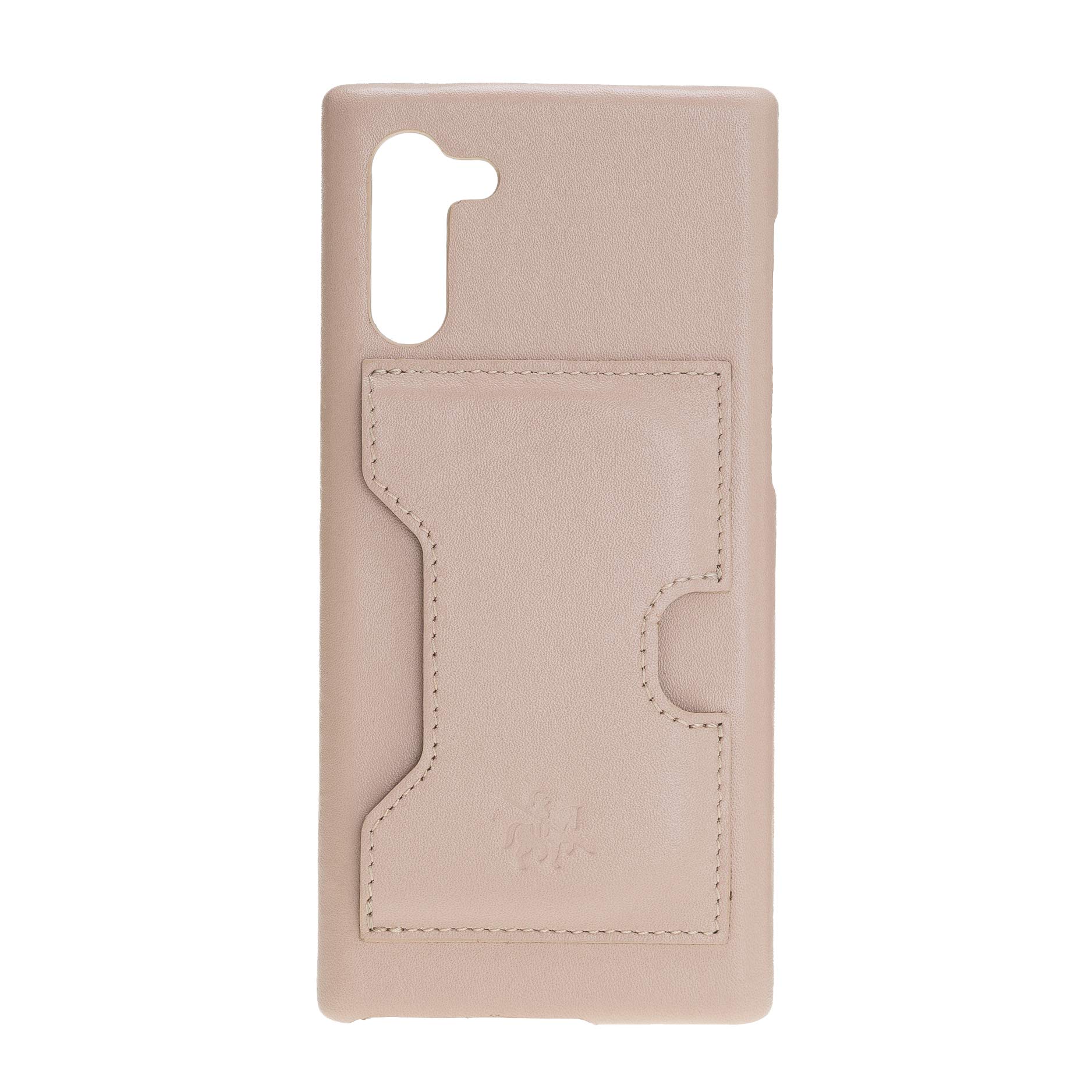 Venito Florence Genuine Leather Wallet Phone Case for Samsung Galaxy Note 10 - RFID Blocking Protection - Detachable Card Holder - Nude Pink - Perfect for Travel, Work & Everyday Use