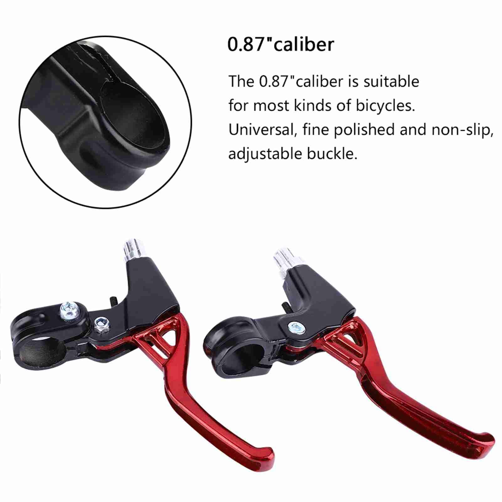 VGEBY1 Bike Brake Lever - 4 Color Aluminum Alloy Bicycle Brake Handle for Mountain/Road/Folding Bikes (Red) | Durable & Lightweight for Smooth Braking on Any Terrain