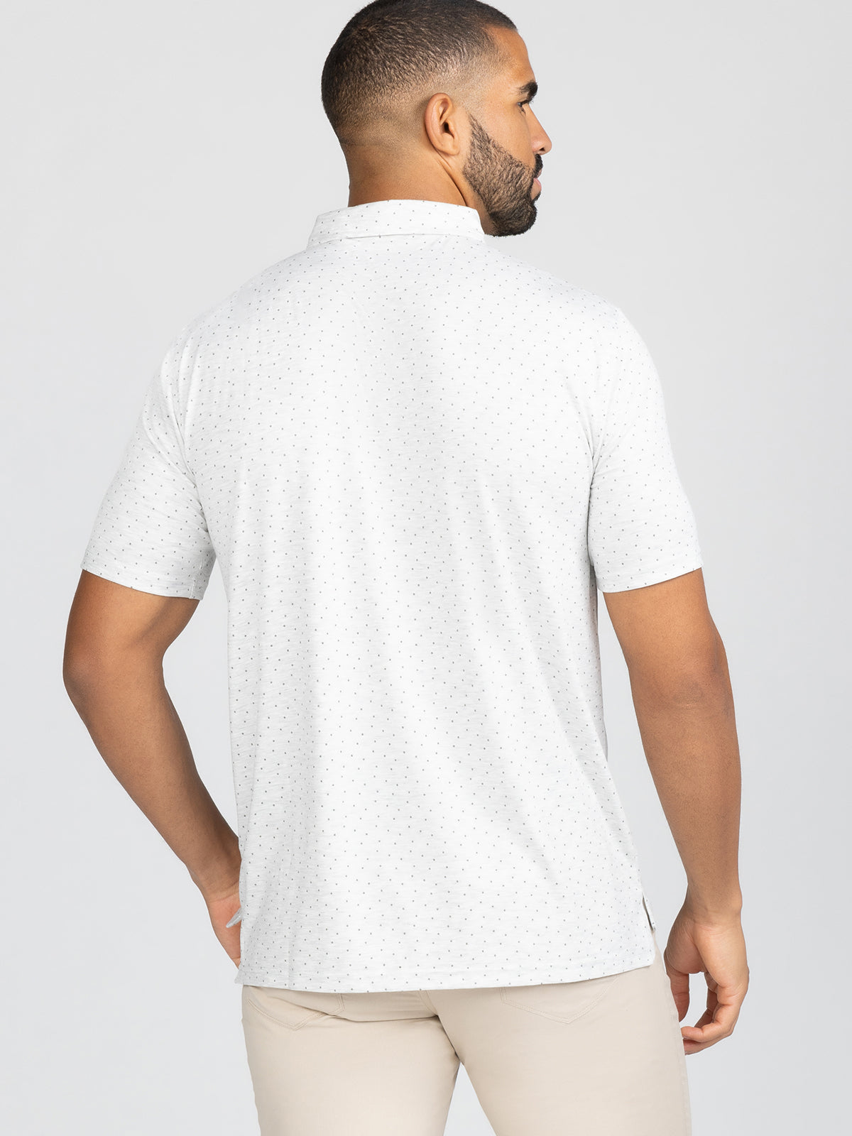 Cloud Polo Shirt for Men - Ace Dot Pattern, Breathable & Comfortable Casual Wear - Perfect for Golf, Office & Outdoor Activities