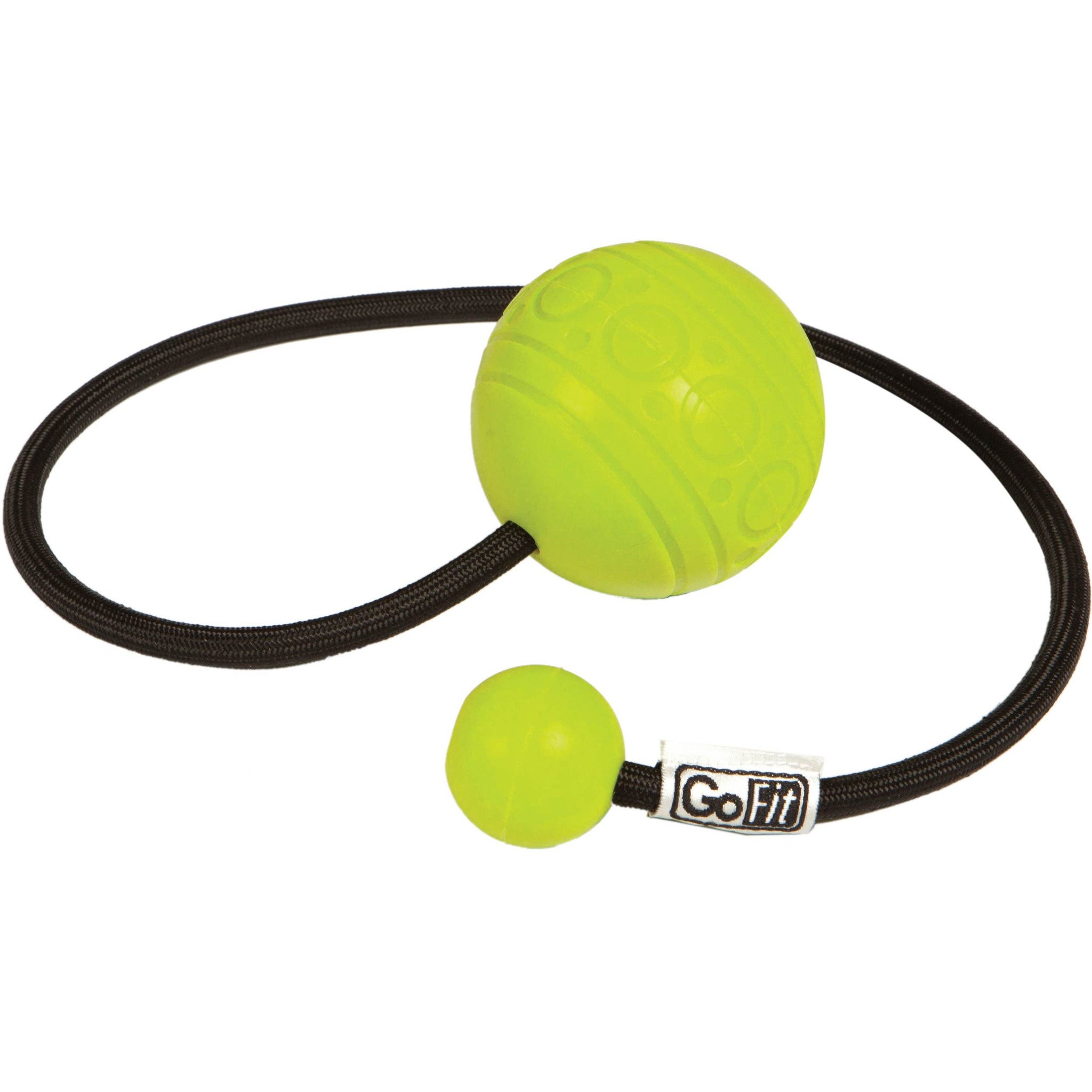 GoFit Massage Ball on a Rope - Self Myofascial Release Tool for Muscle Pain Relief - Perfect for Athletes, Yoga & Post-Workout Recovery