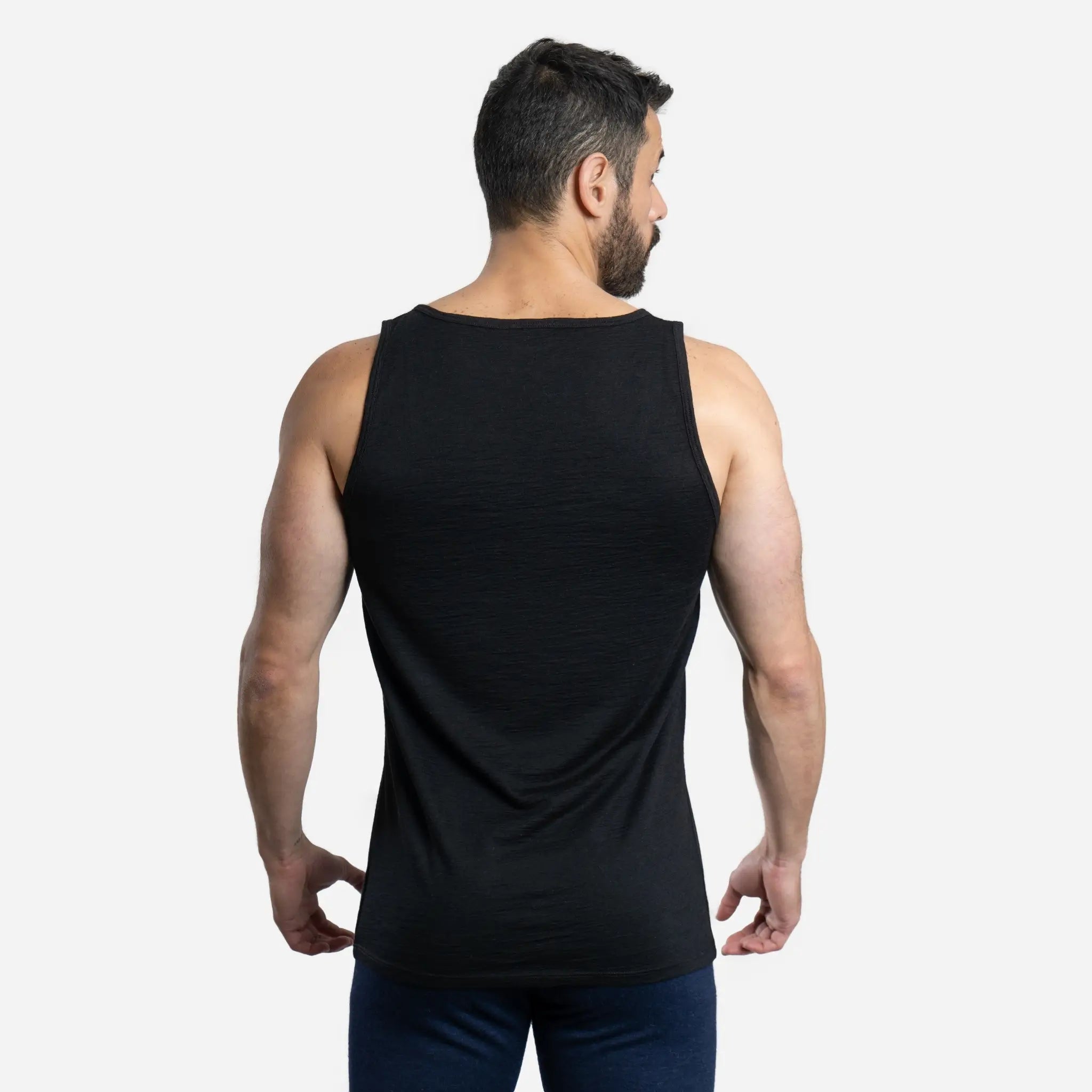 Ultralight Men's Alpaca Wool Tank Top - 160 GSM | Breathable & Moisture-Wicking for Outdoor Activities, Travel & Summer Wear