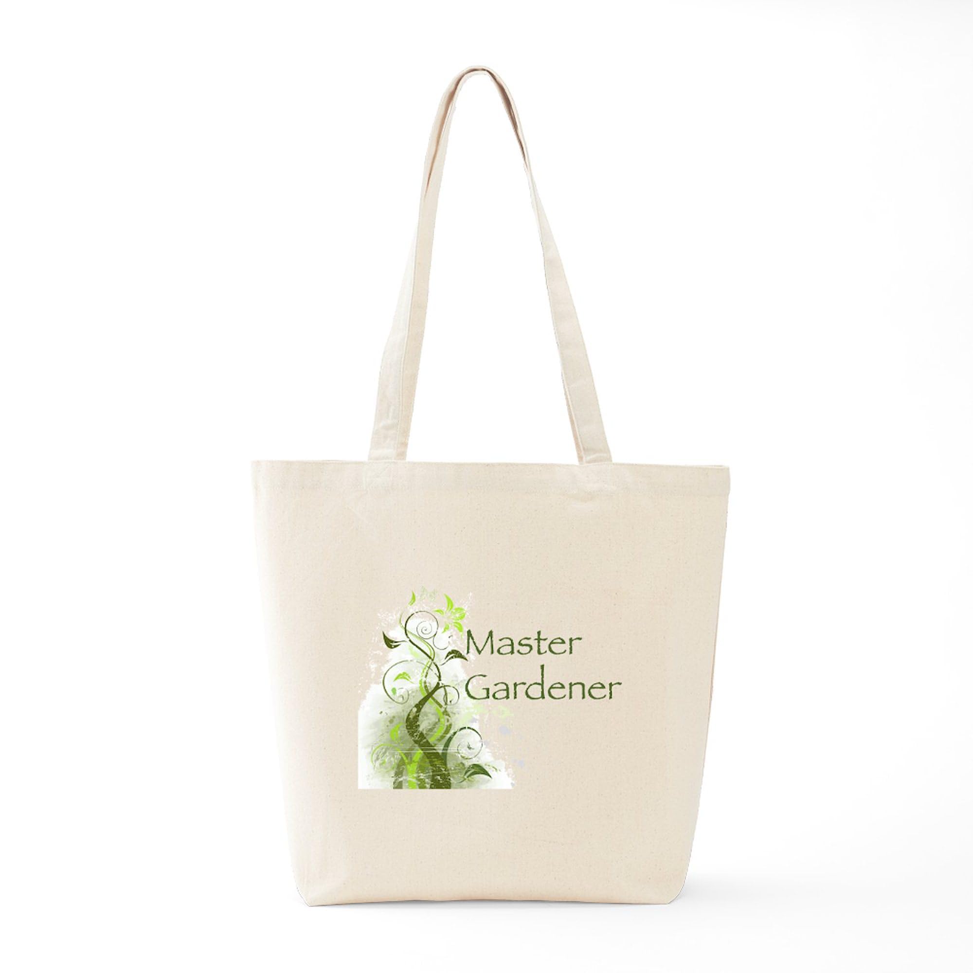 Master Gardener Modern Tote Bag - Natural Canvas Reusable Shopping Bag for Groceries, Farmers Market & Eco-Friendly Lifestyle