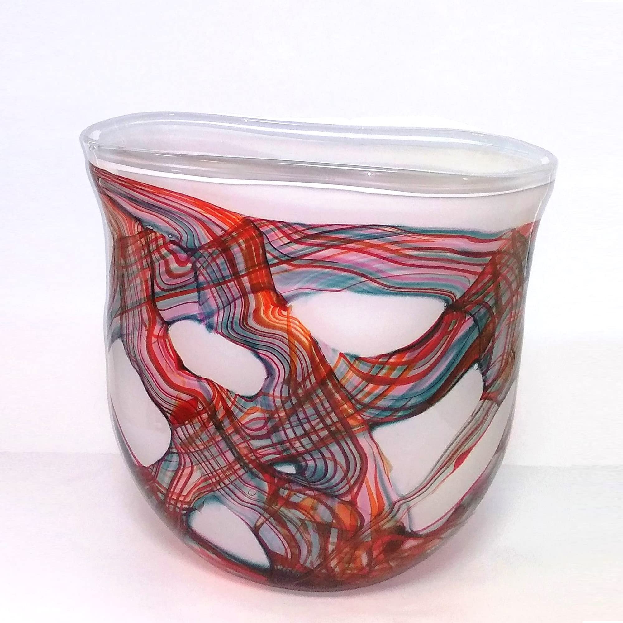 Elegant Modern Glass and Marble Vase - 12