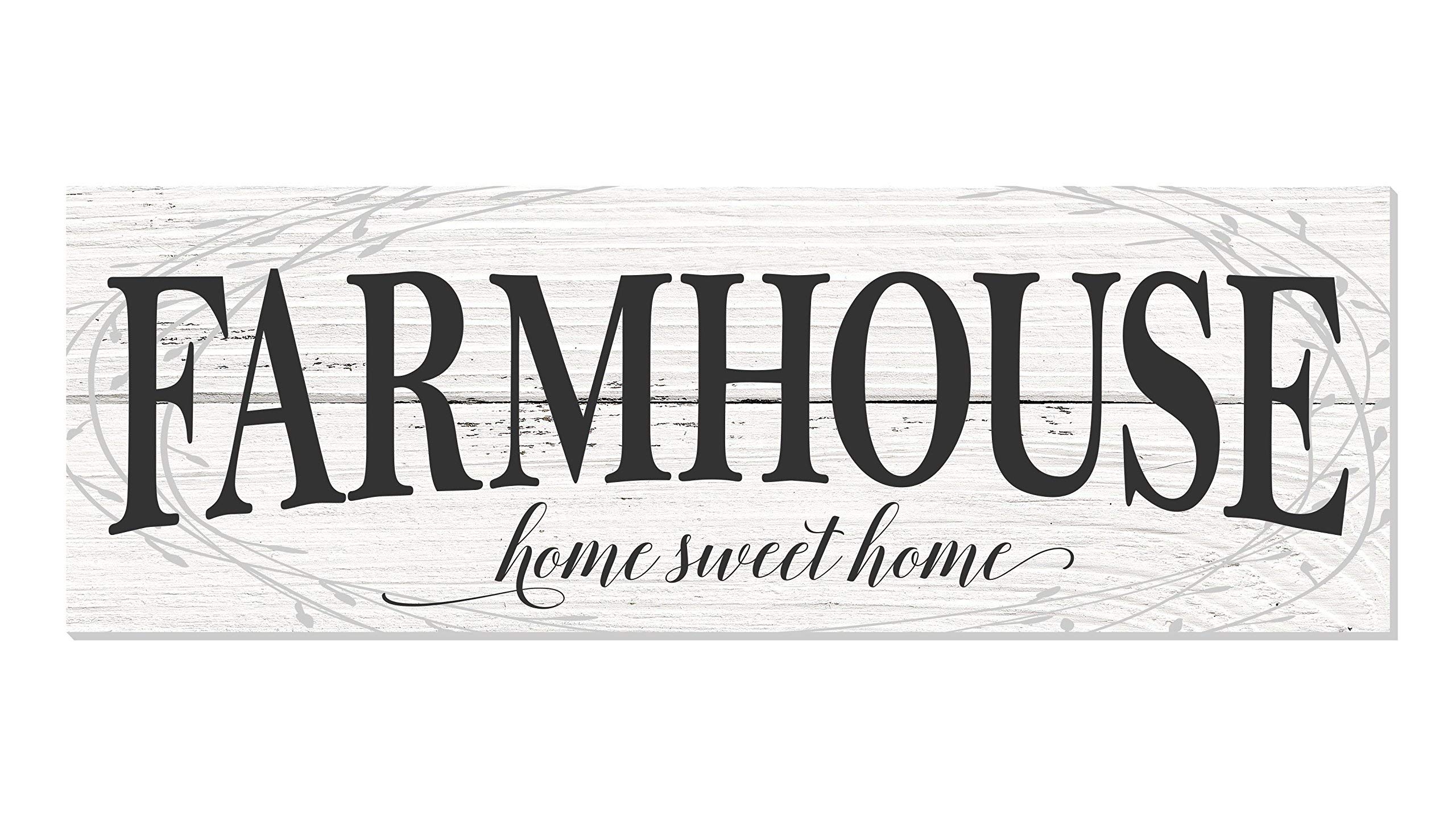 Farmhouse Home Sweet Home Wood Rustic Style Wall Decor Sign 12x36 - Perfect for Living Room, Bedroom, Entryway & Rustic Home Decor