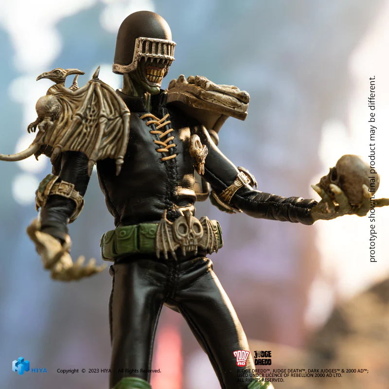 HIYA 6-inch 1/12 Scale Judge Dredd & Judge Death Action Figure Set - Premium Collectible for Superhero Fans | Perfect for Display, Photography, and 1/12 Scale Dioramas