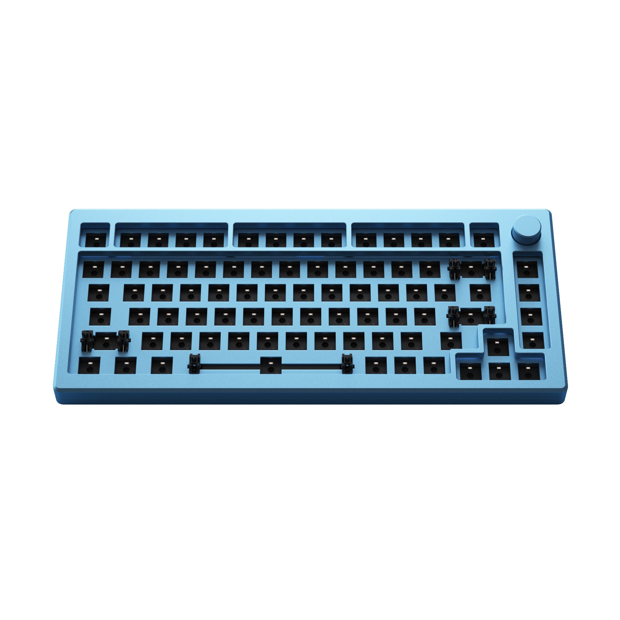 Akko MOD 007 V2 Aluminum RGB Mechanical Keyboard DIY Kit - Sky Blue | Custom Gaming & Office Keyboard for PC, Mac, Typing Enthusiasts