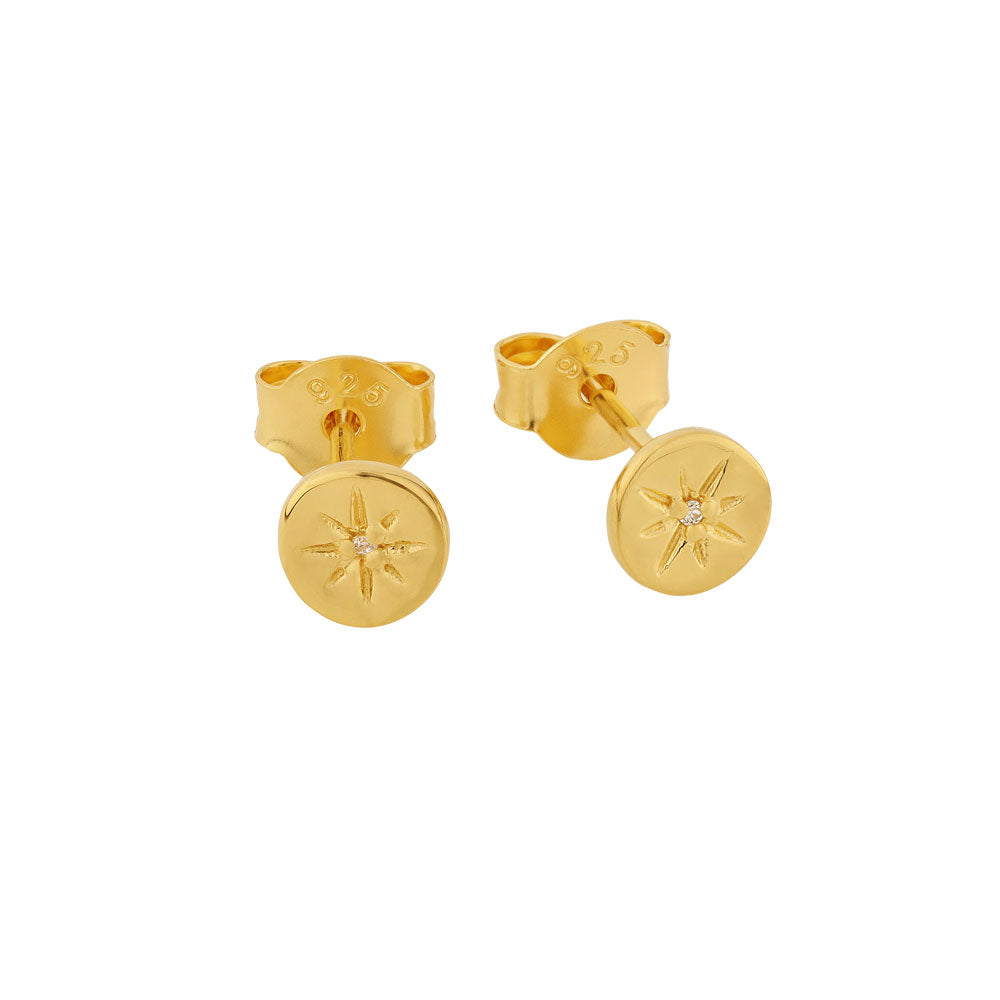 Delicate Enchanted Gold Light Stud Earrings - Perfect for Everyday Wear, Parties & Special Occasions