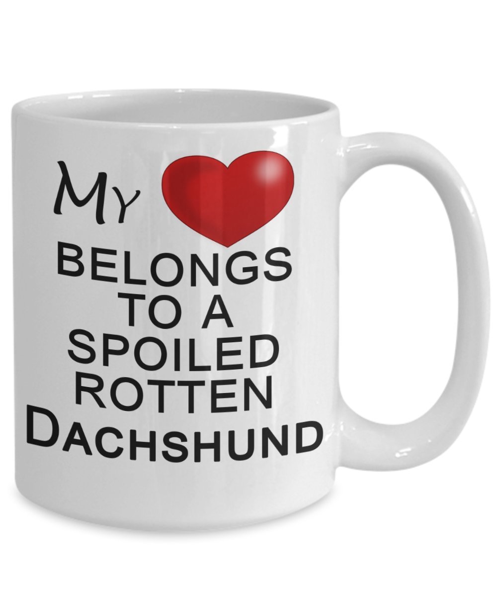 My Heart Belongs to a Dachshund - Cute Dachshund Gifts for Dog Lovers - Perfect for Birthday, Christmas & Pet Lover Gifts