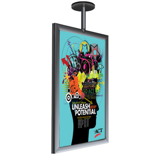 8.5 x 11 Inch Magnetic Ceiling Mount Poster Display Sign Holder - Perfect for Retail Stores, Restaurants, and Trade Show Booths