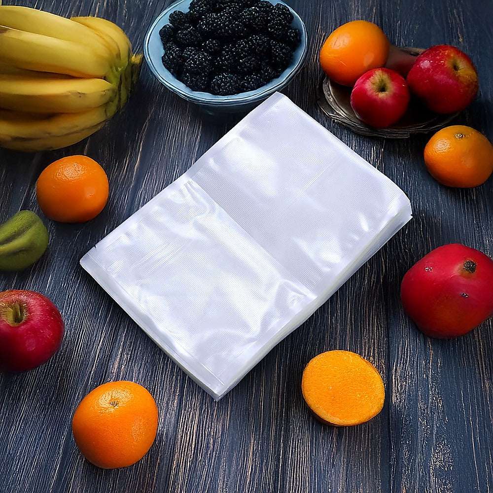 100 Pack Vacuum Sealer Bags for Food Storage - 20cm x 30cm Heat Seal Cryovac Bags | Keep Food Fresh Longer for Meal Prep, Sous Vide & Freezer Storage