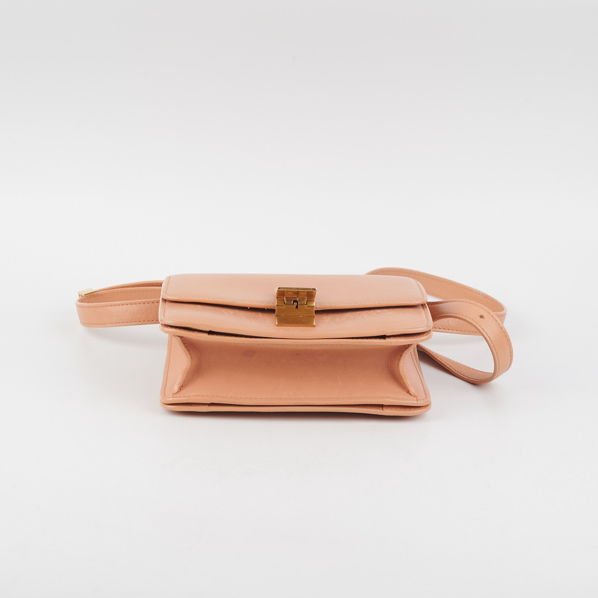 Celine Small Box Bag in Beige | Genuine Leather Crossbody Purse for Women | Perfect for Work, Travel & Everyday Use