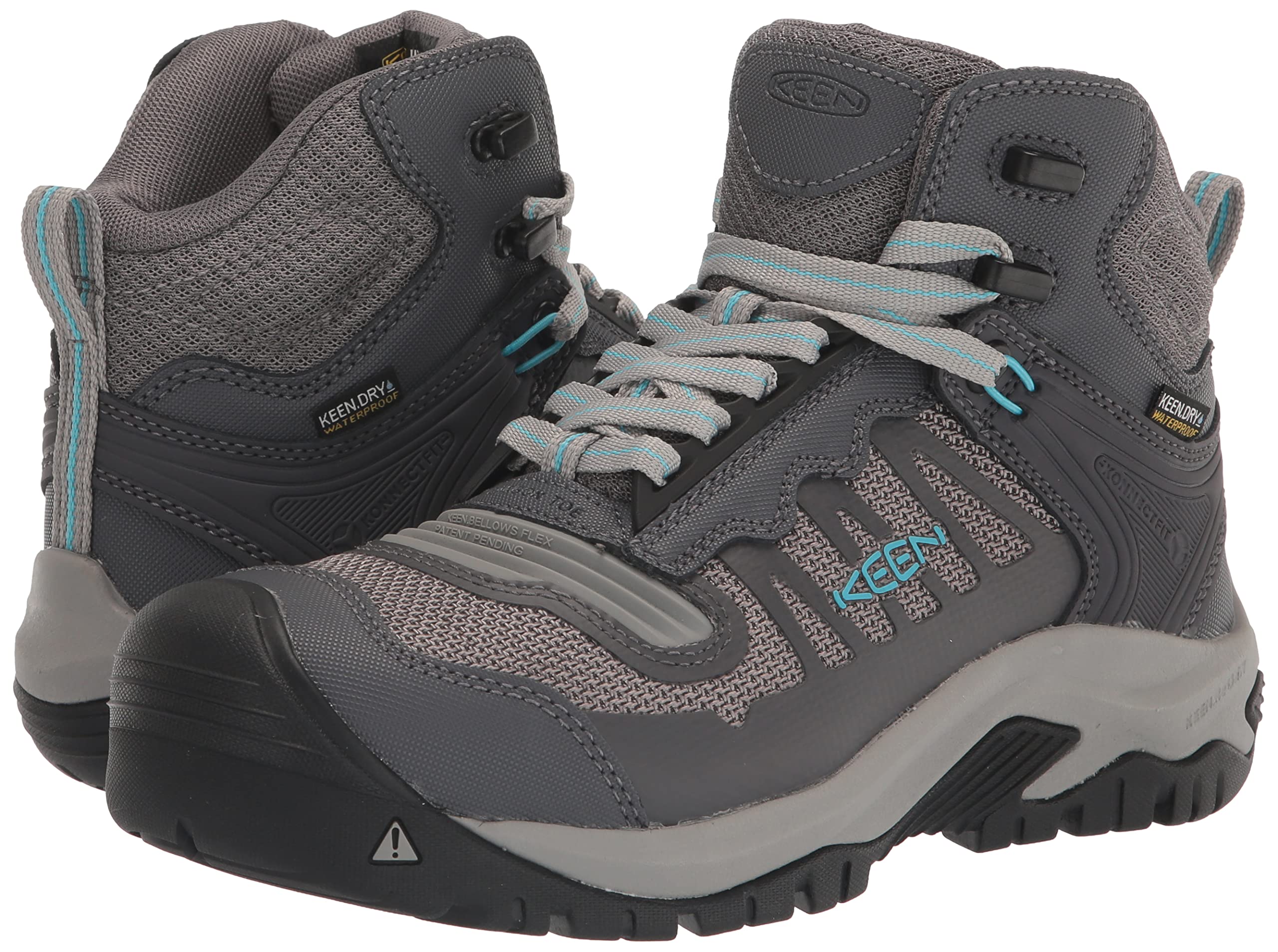 KEEN Utility Women's Reno Mid Height Composite Toe Work Boots - Lightweight, Flexible & Waterproof Safety Shoes for Construction, Hiking & Outdoor Work